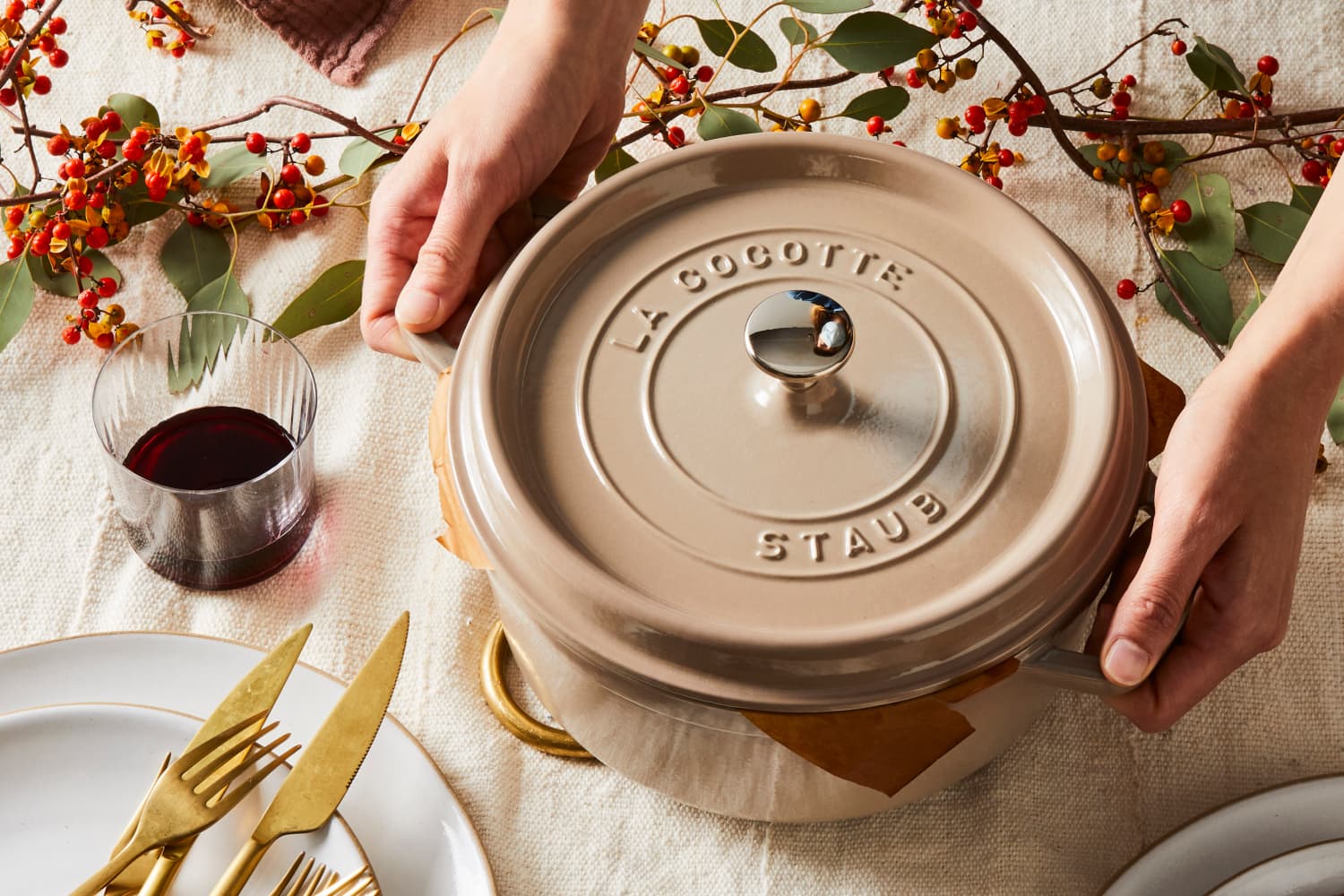 Staub and Food 52 Launch New Sesame Color Cookware The Kitchn
