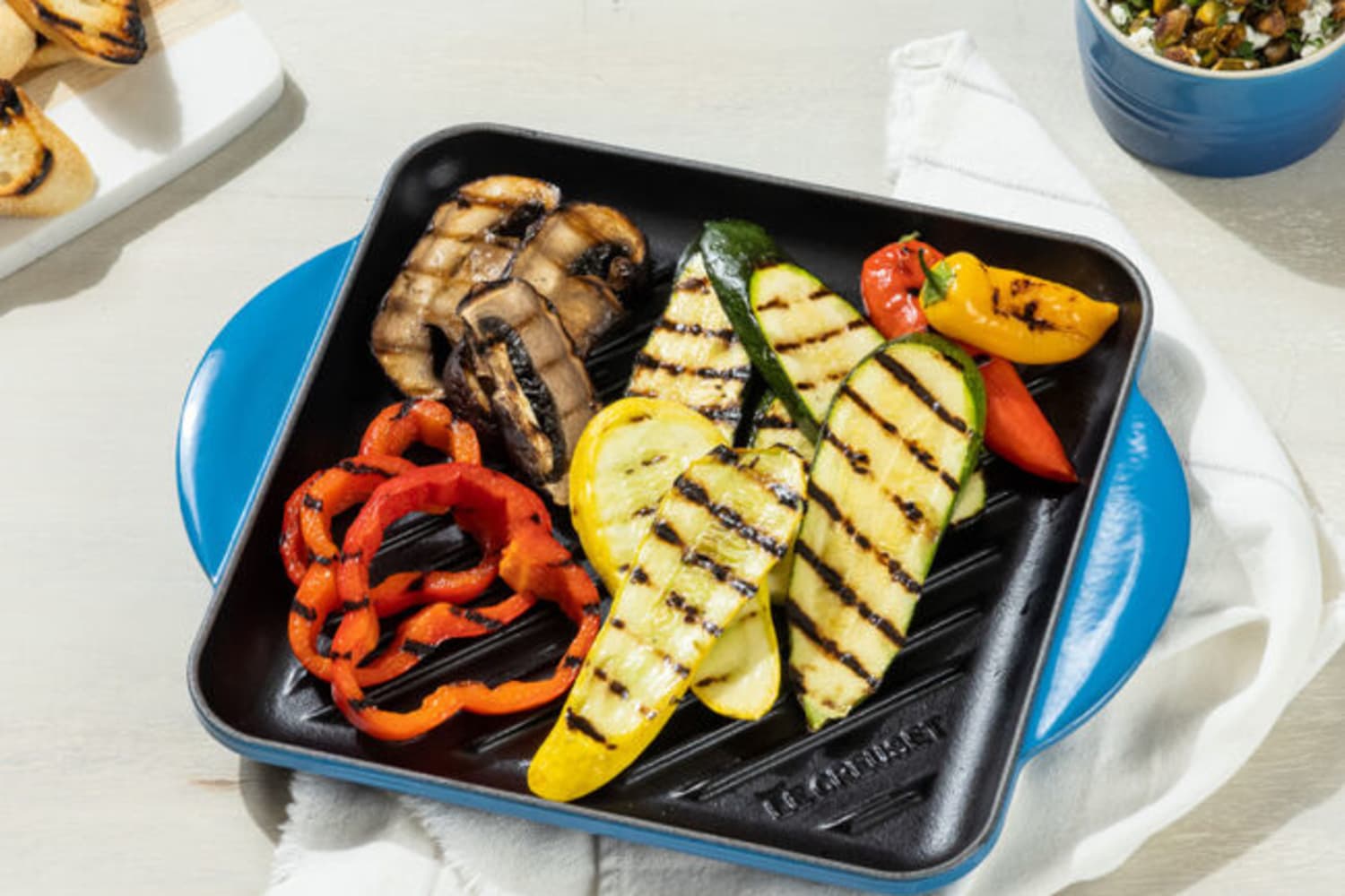 Le creuset double 2025 burner griddle
