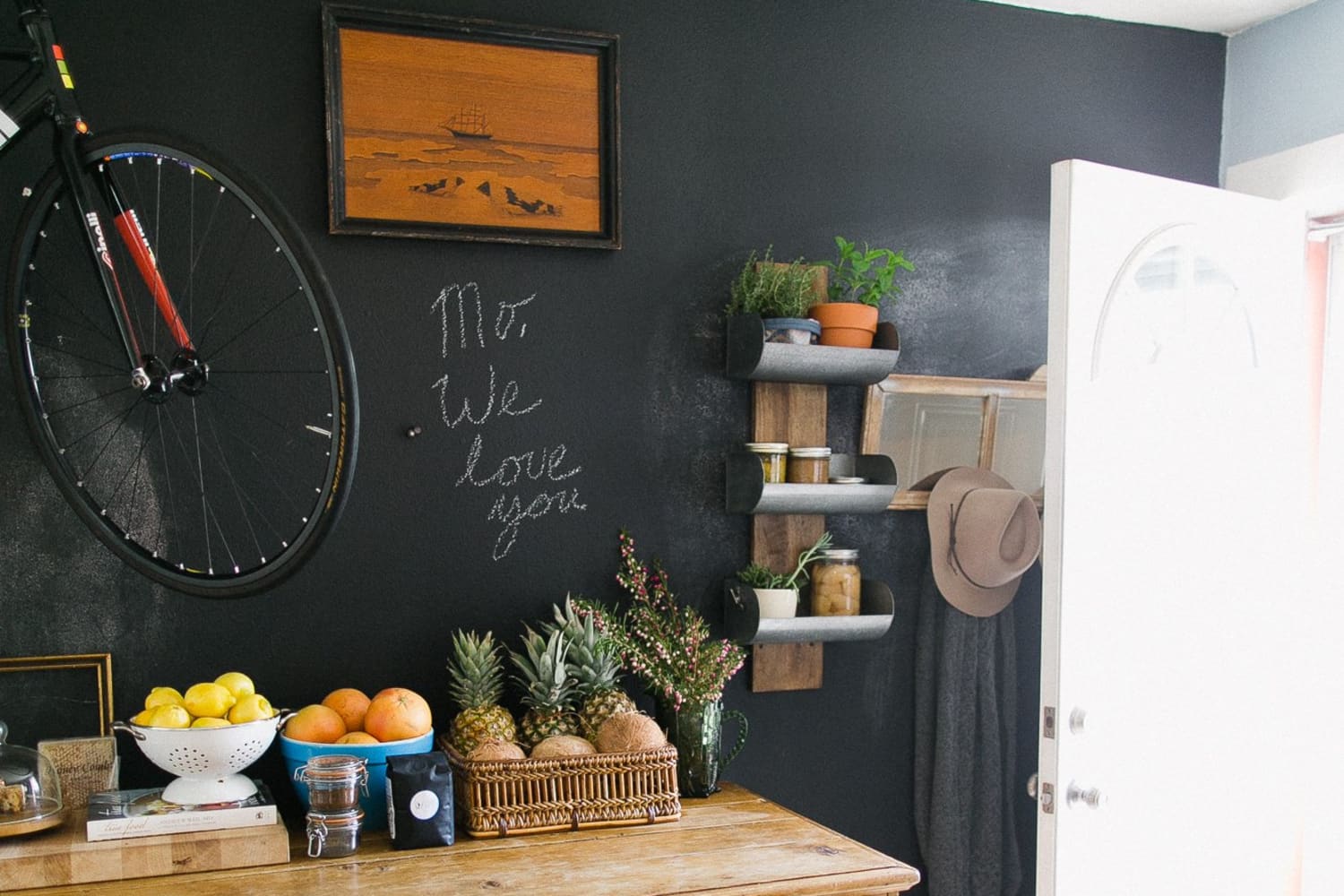A Chalkboard Wall and a Dresser in the Kitchen? It Really ...