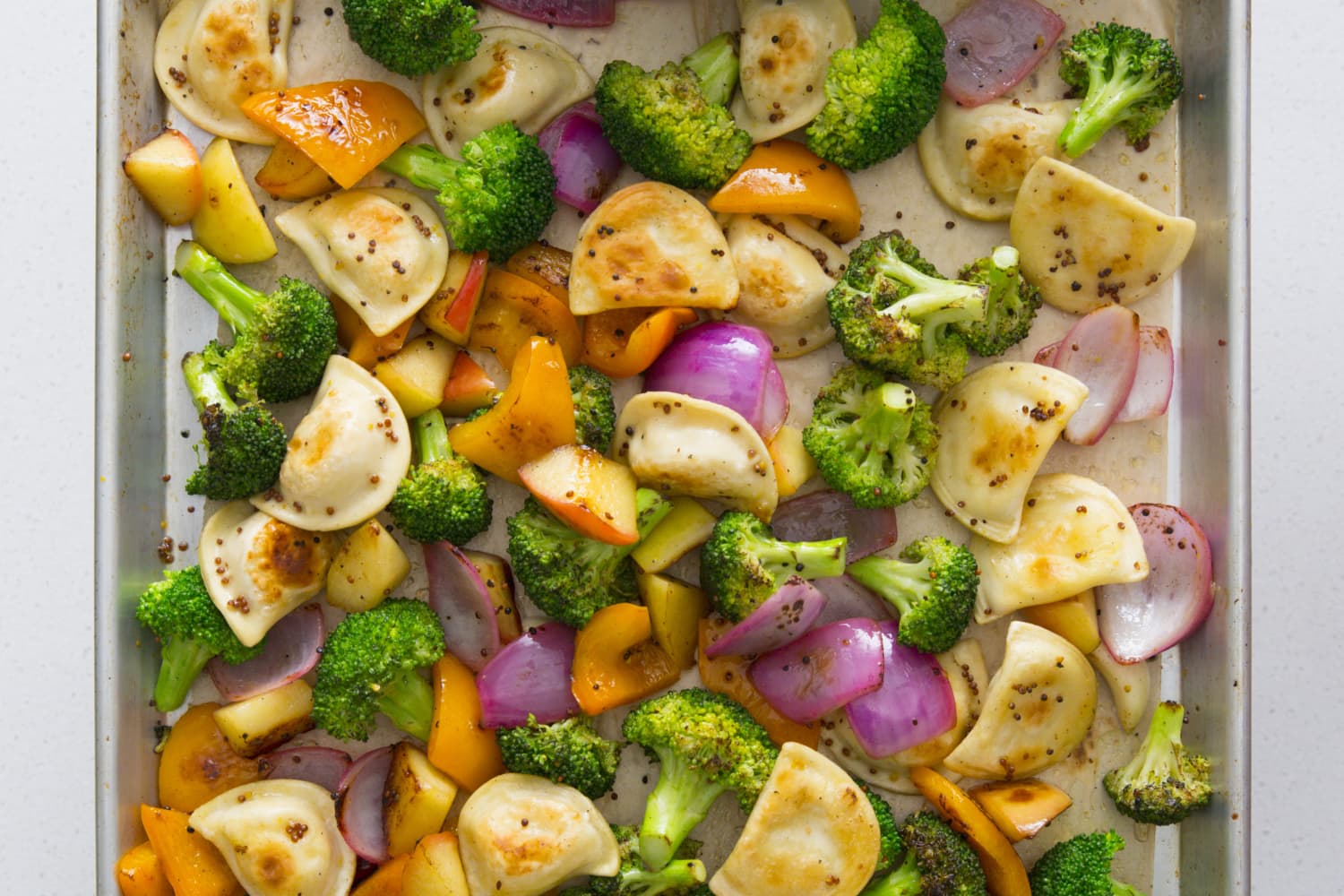 Recipe Easy Mini Pierogy & Veggie Sheet Pan Dinner The Kitchn