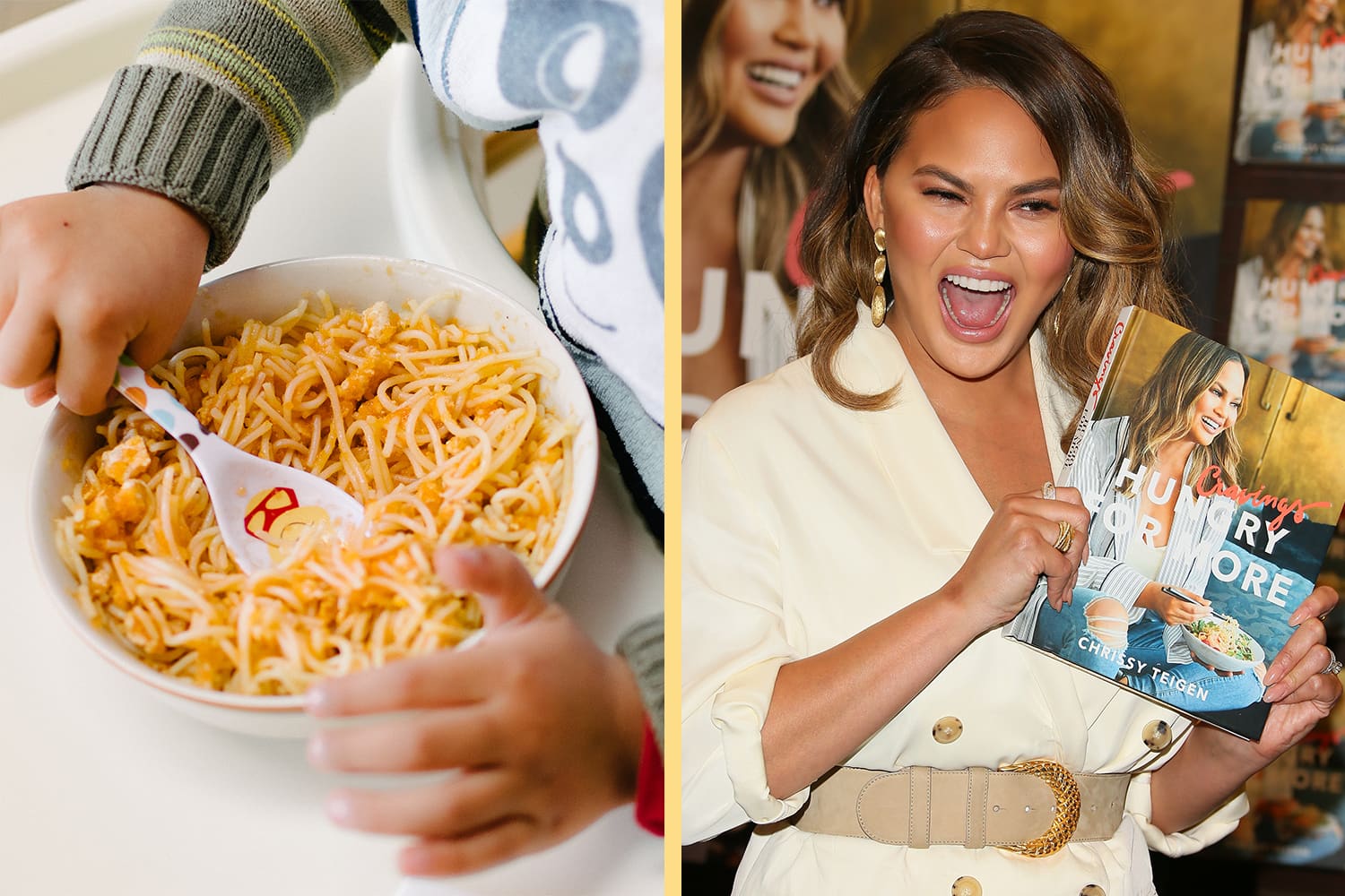 Chrissy Teigen S Miso Noodles Convinced My Toddler To Eat Something Spicy Kitchn Sure, it's just ground meat with a simple marinara sauce, but when seasoned and prepared properly, it's one of the most delicious pasta ¾ pound dried spaghetti. chrissy teigen s miso noodles convinced
