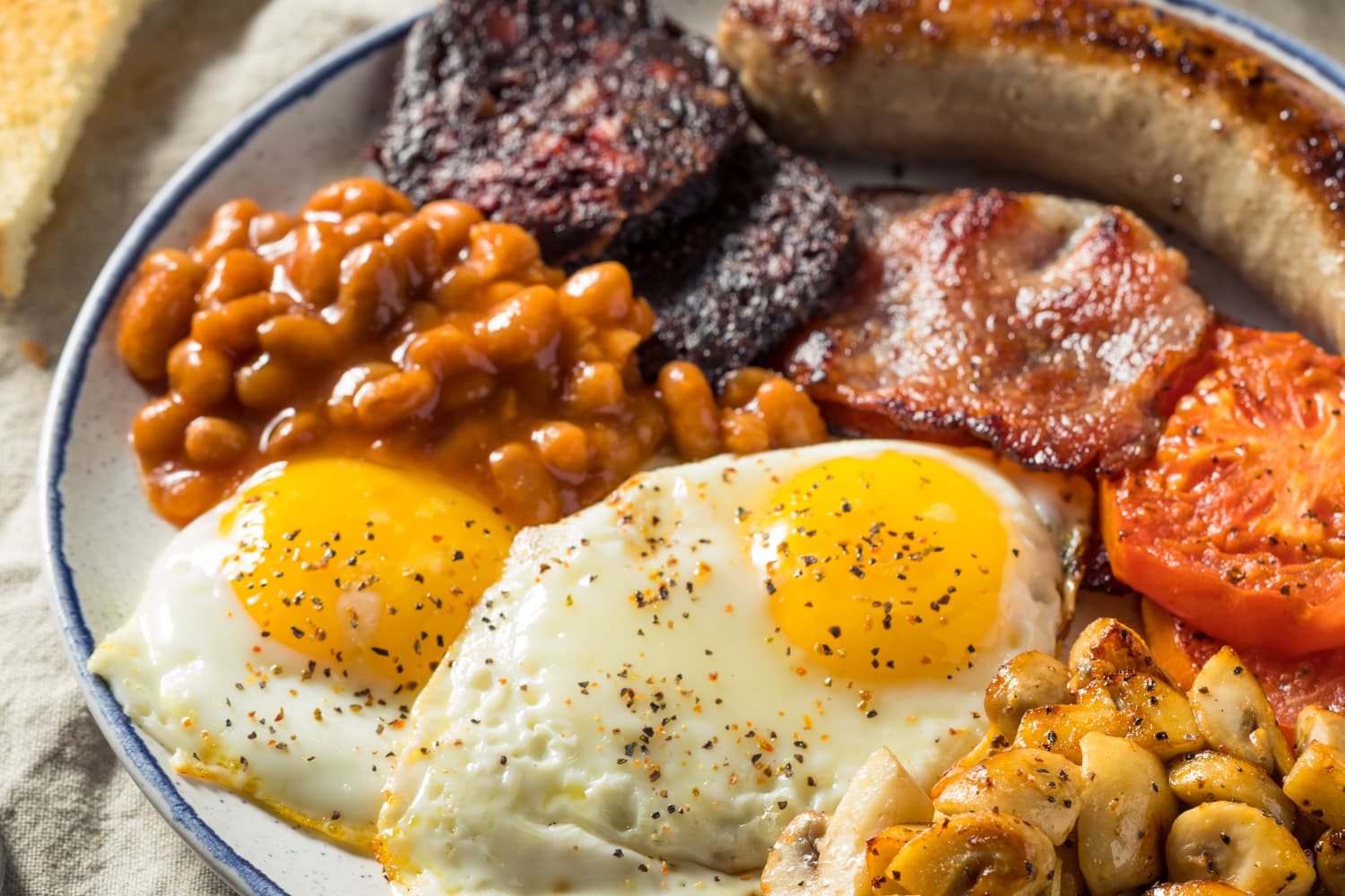 Irish breakfast food top