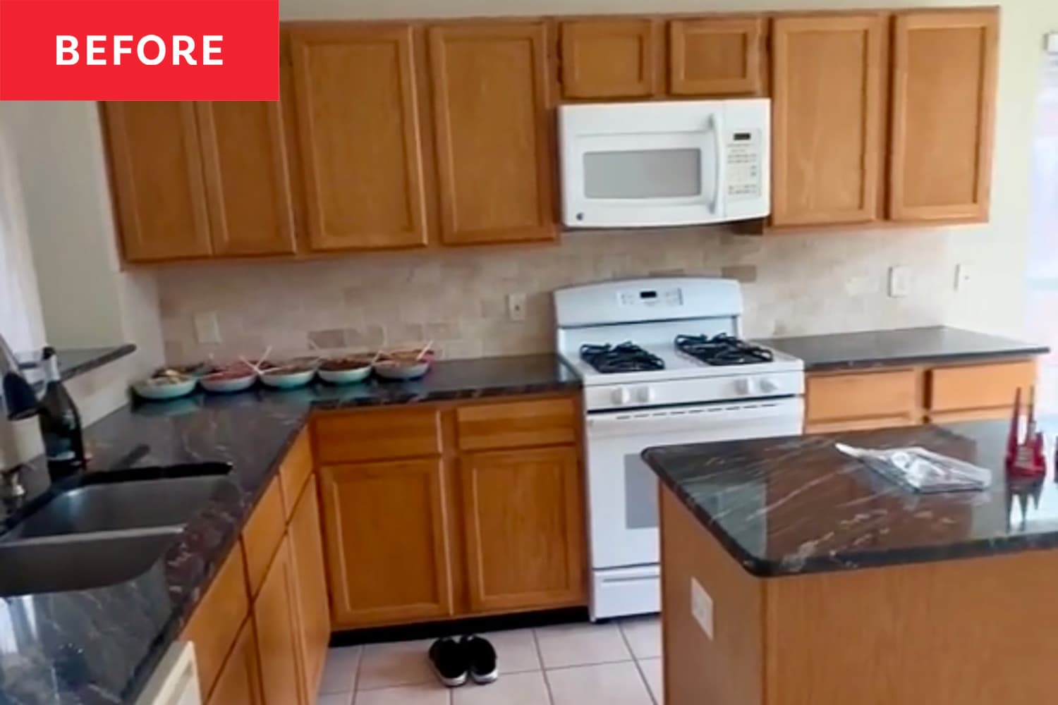 QnA VBage Before & After: Colorful Cabinets and Diner Vibes Add Instant Joy to a “Dull” Kitchen