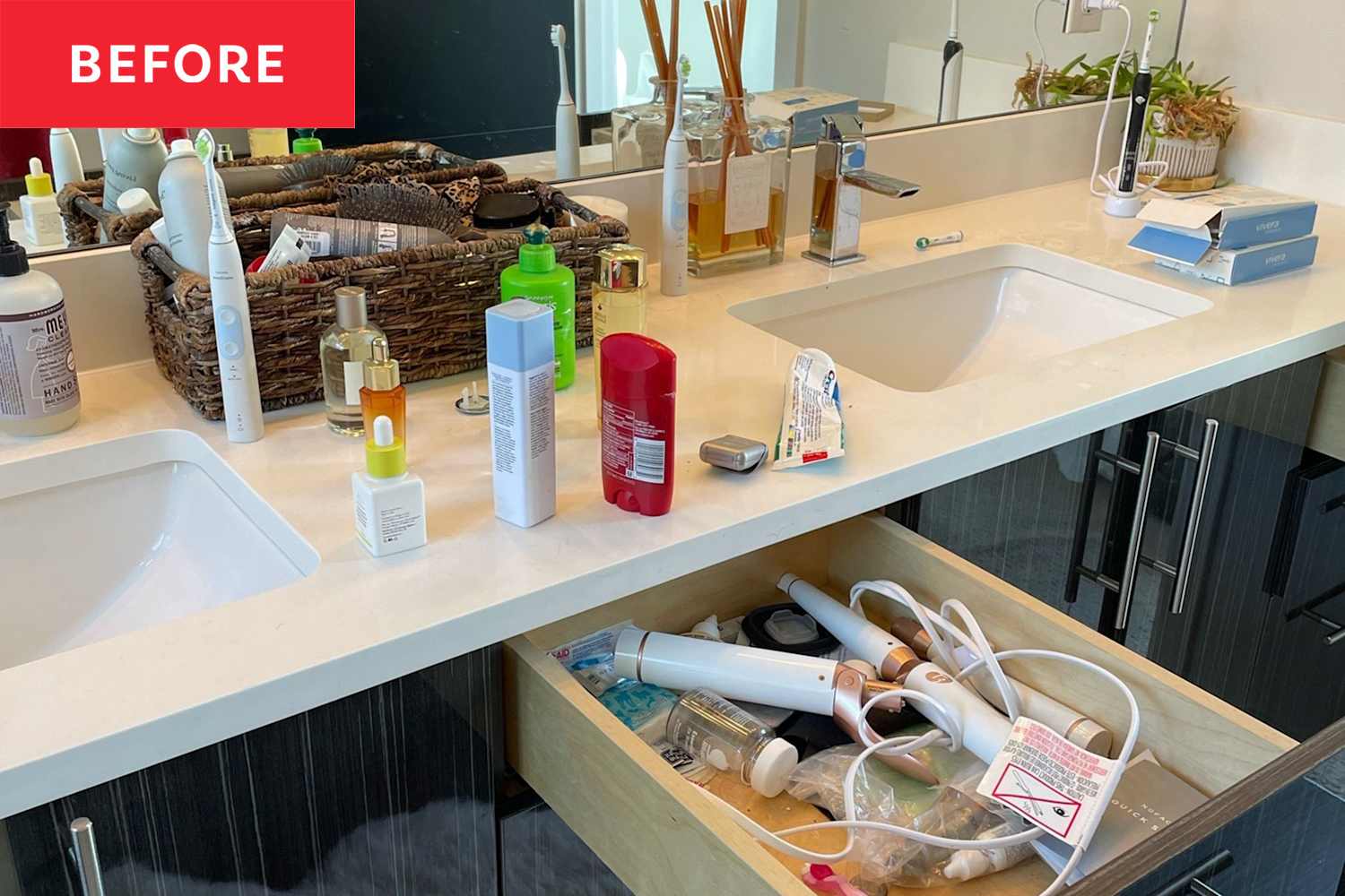 This Bathroom Was a Cluttered Mess Until a Pro Organizer Fixed It