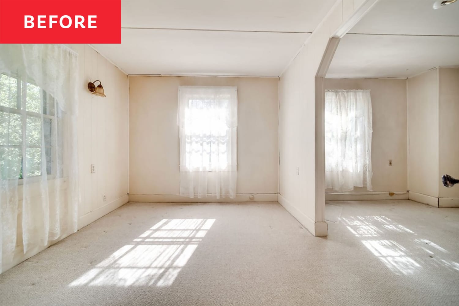 How a Stager Added an Extra Bedroom to a Shabby 2Bedroom Home