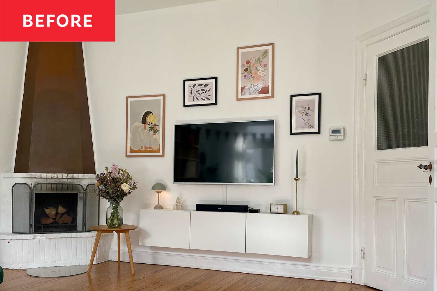 Limewash Walls and Crown Molding Transform This Living Room | Cubby