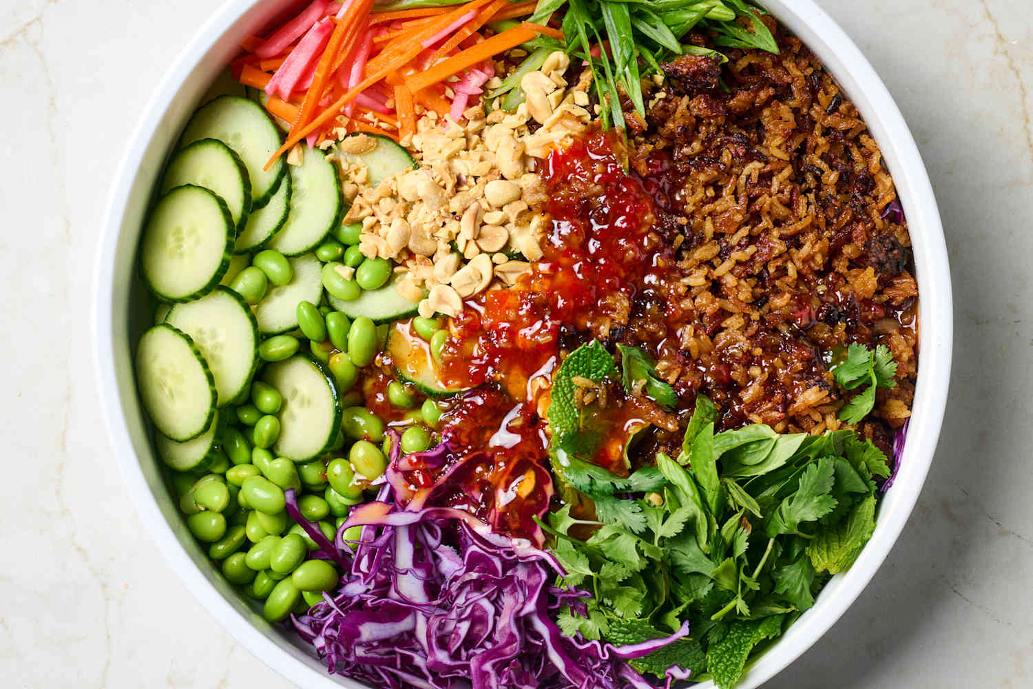 Crispy Rice Salad Recipe with Sweet Chili Sauce | The Kitchn
