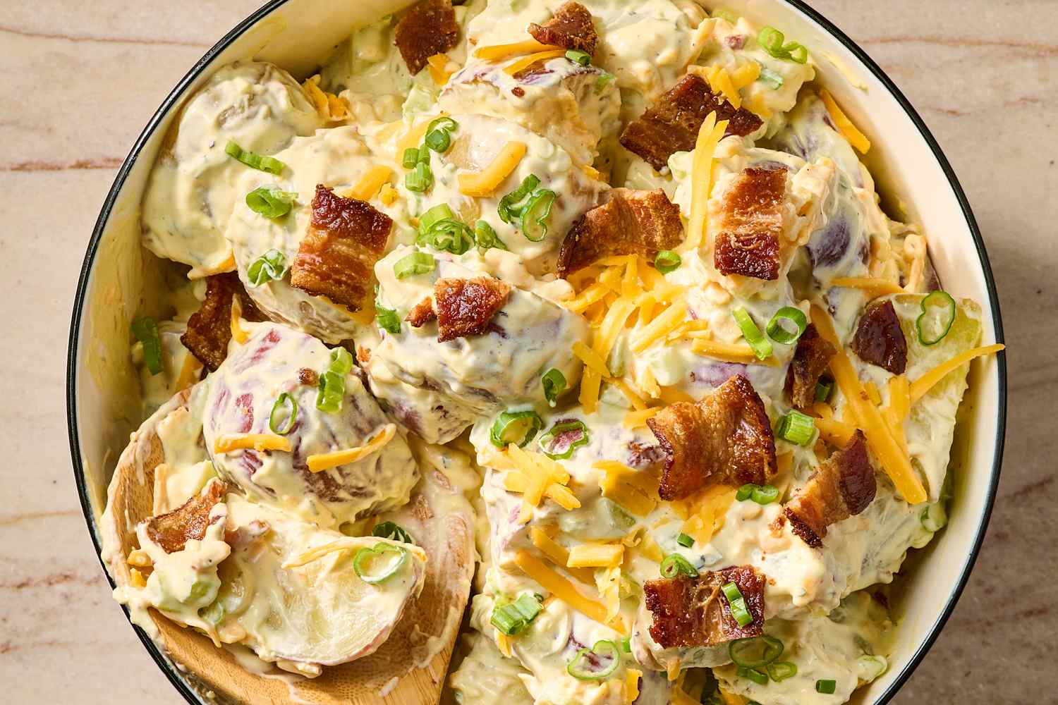 potato salad with red potatoes and ranch dressing Roasted Red Potato Salad with Light Ranch Dressing
