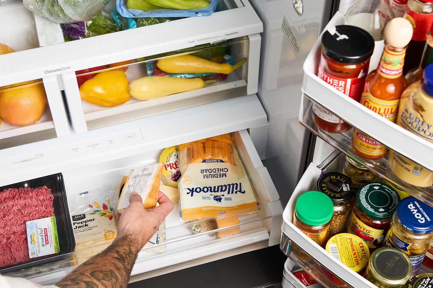 This Storage Piece Will Make Your Cluttered Mini-Fridge Space Way More Organized
