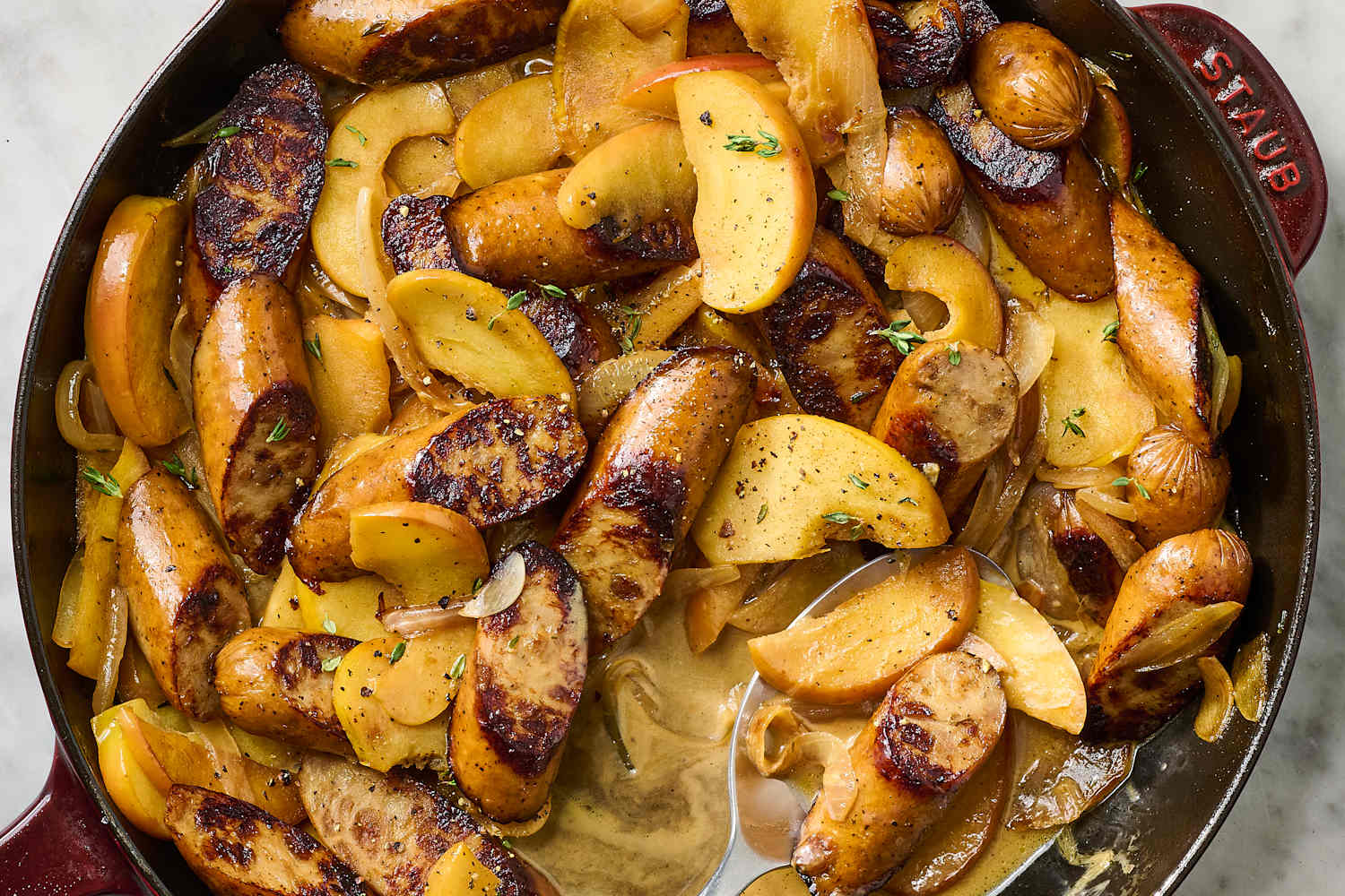 Chicken Sausage and Apple Skillet Recipe (6 Ingredients) | The Kitchn