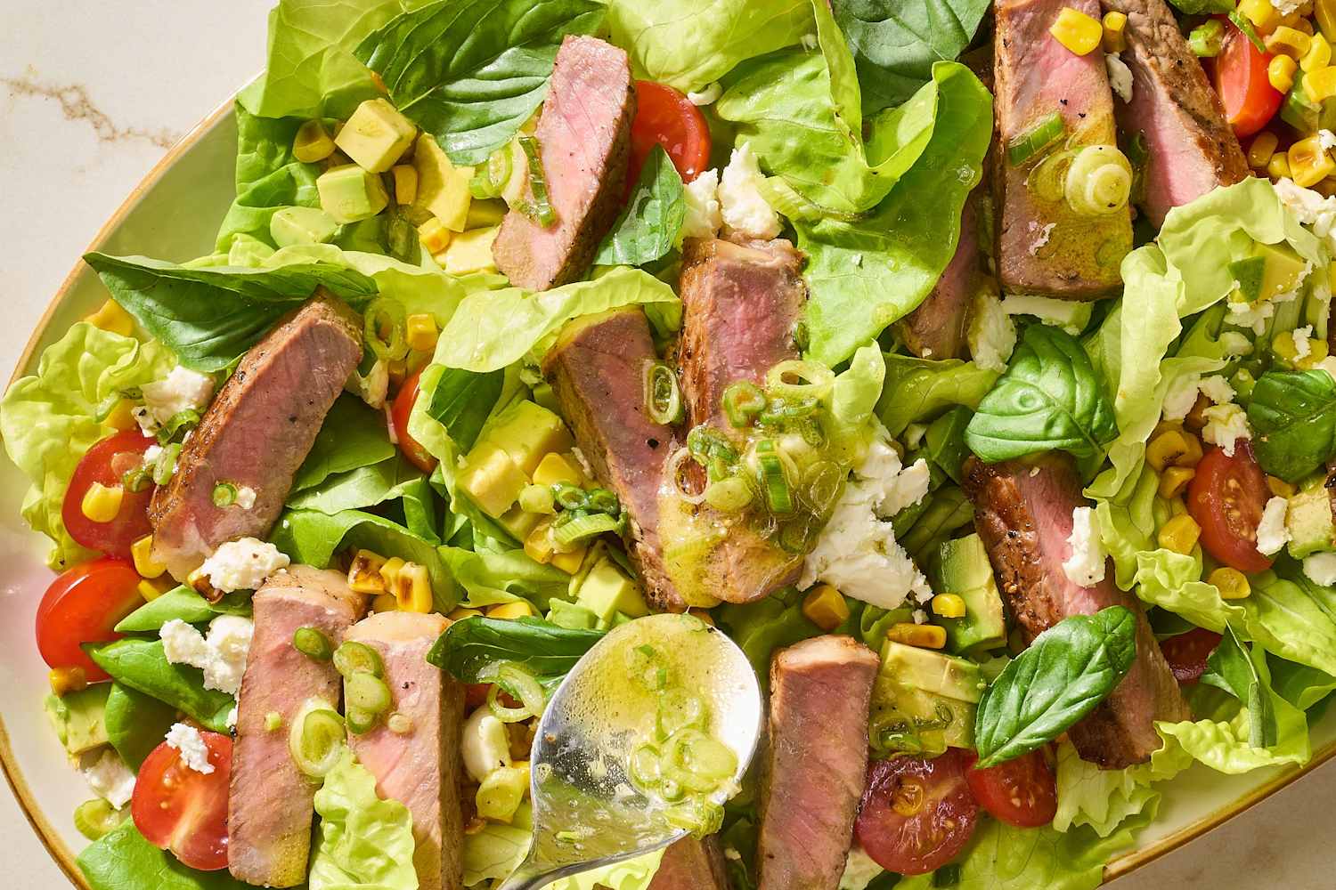 Steak Salad Recipe (with Easy Homemade Vinaigrette)