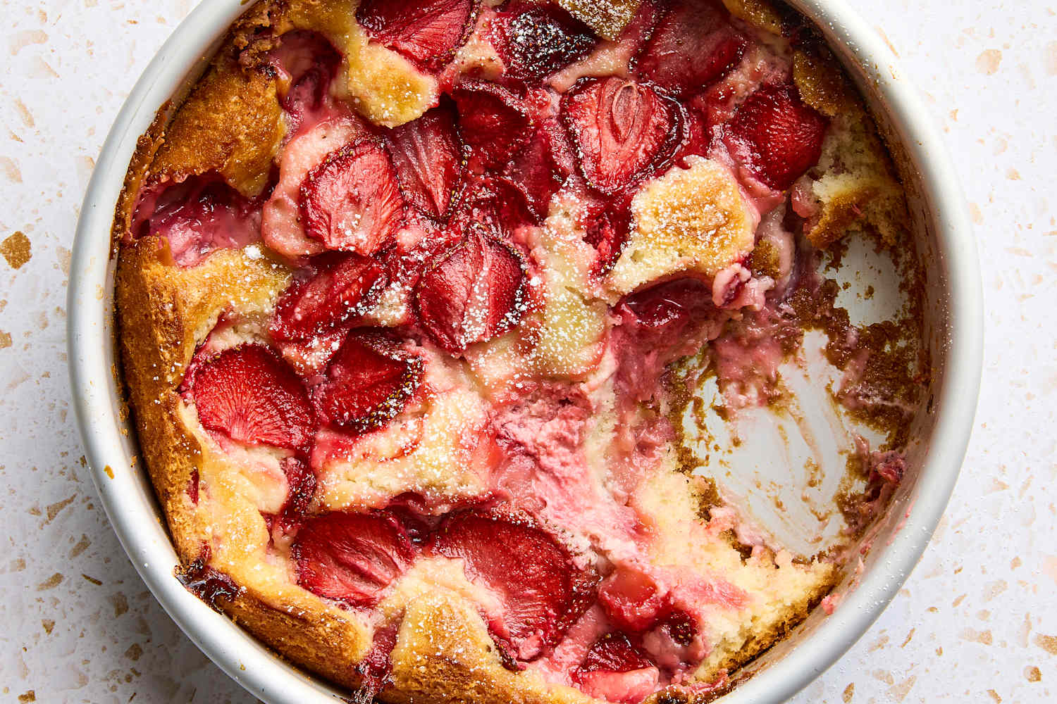 Gooey Strawberry Butter Cake