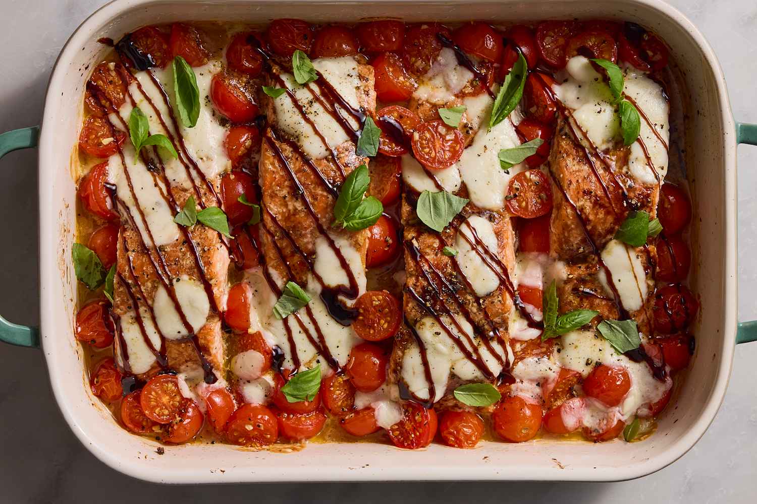 Caprese Salmon Is the 30-Minute Dinner I'm Making Weekly