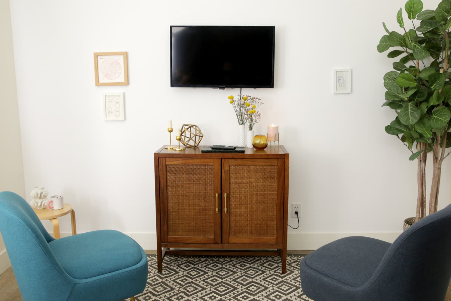 How to Wall Mount a TV Apartment Therapy