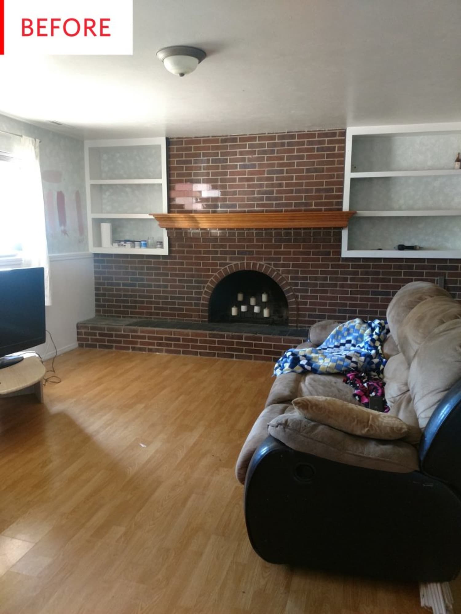 Before and After: Split Level Basement '70s Makeover | Apartment Therapy