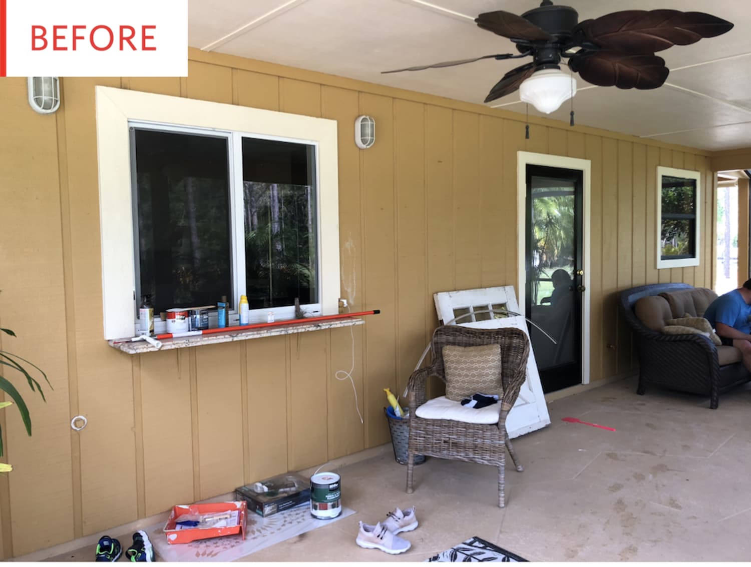 Before And After This Patio S Major Makeover Is Thanks To