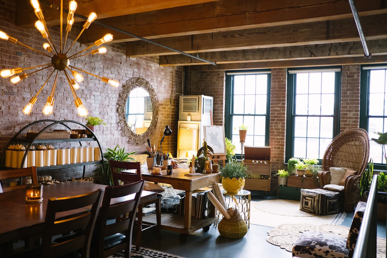 Brick Industrial Artist Loft Tour Photos | Apartment Therapy