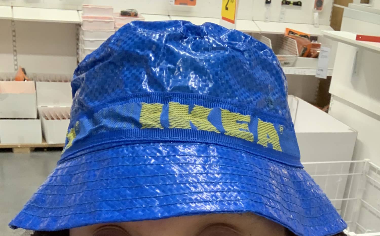 IKEA Is Selling Hats Made From Their Iconic Shopping Bags | Apartment Therapy