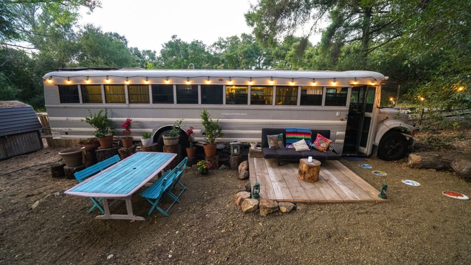 Tiny House Converted School Bus Rental Apartment Therapy