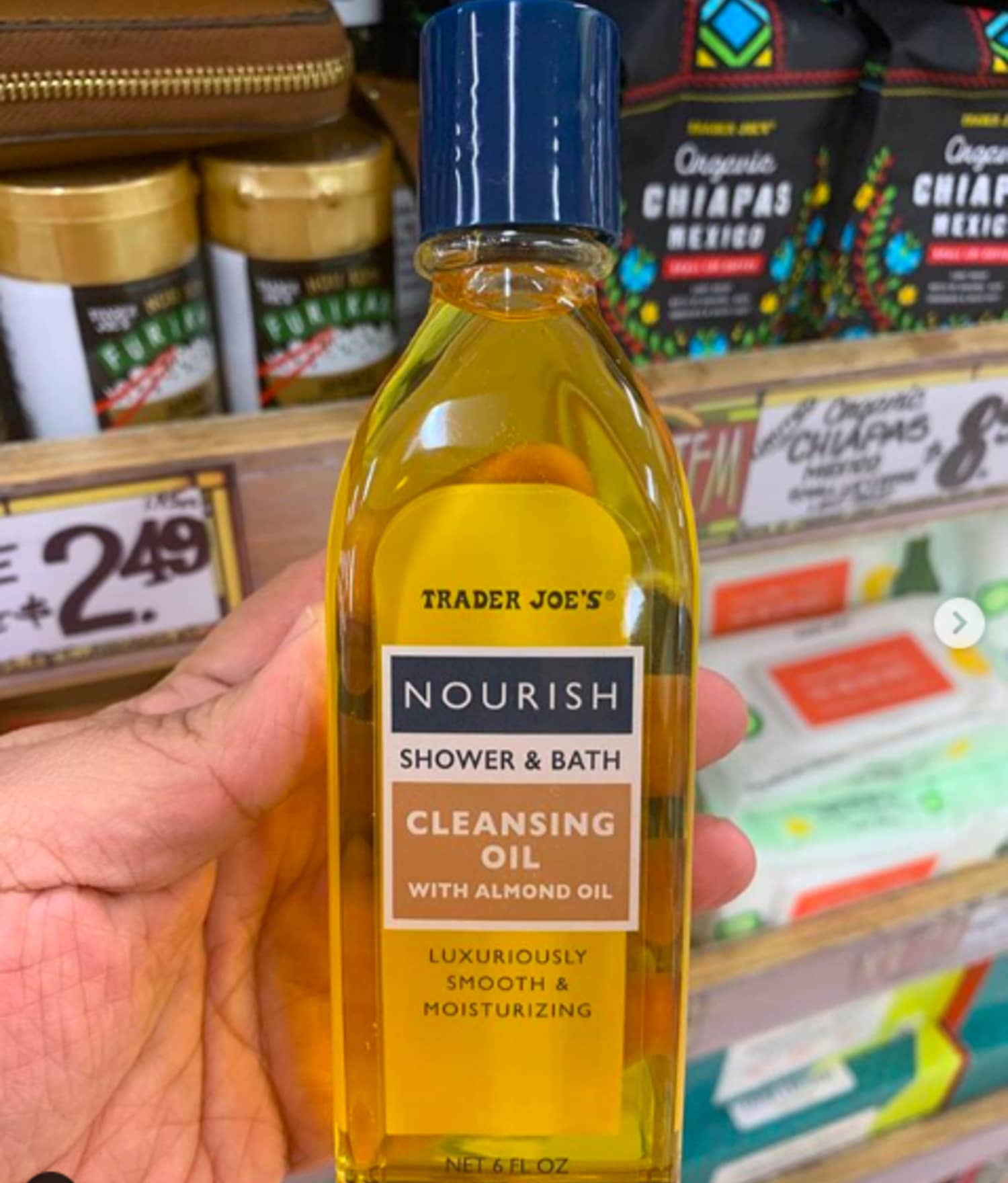 Trader Joe's Shower & Bath Cleansing Oil Review Apartment Therapy