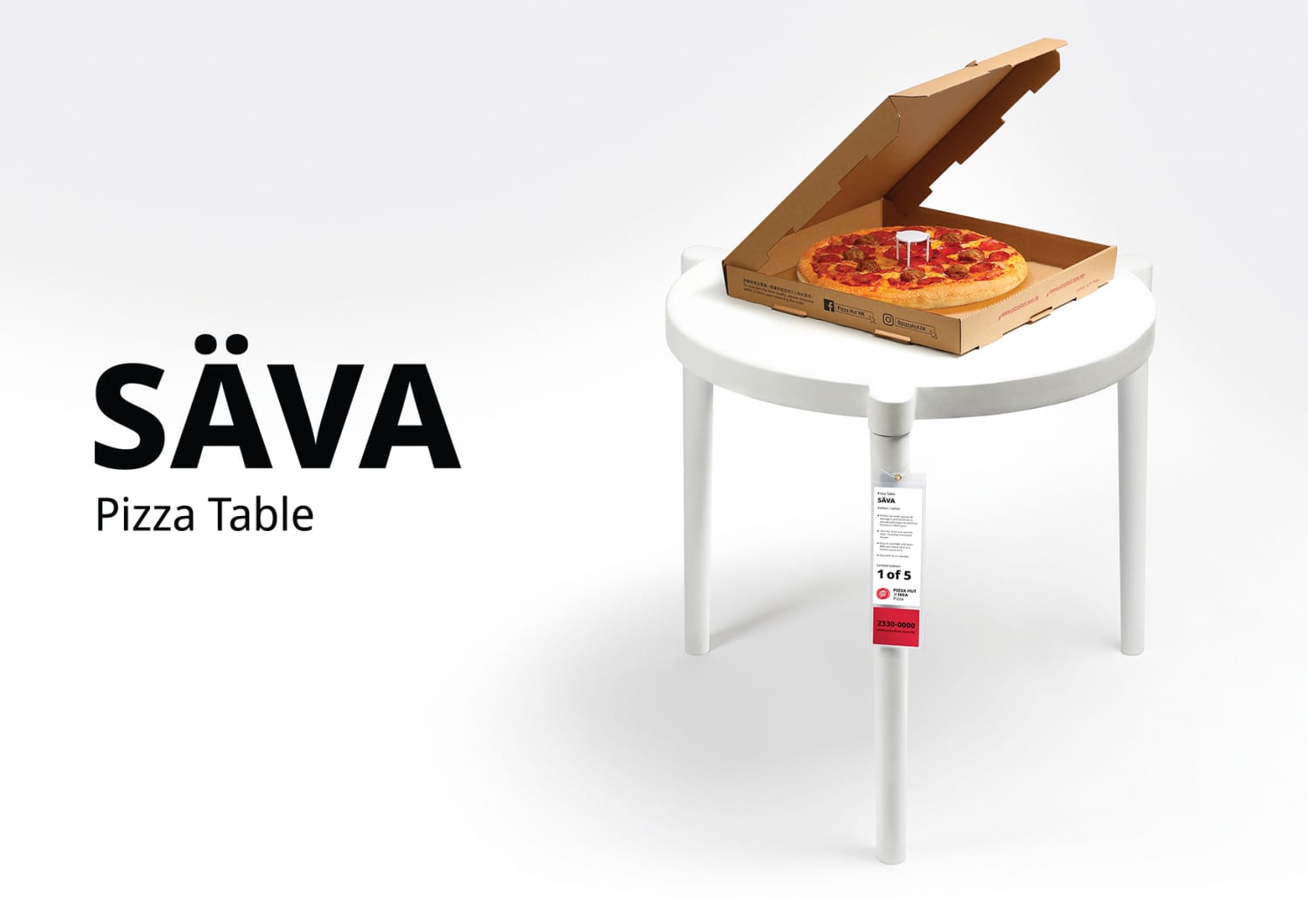 IKEA Pizza Table Pizza Hut Collaboration Apartment Therapy