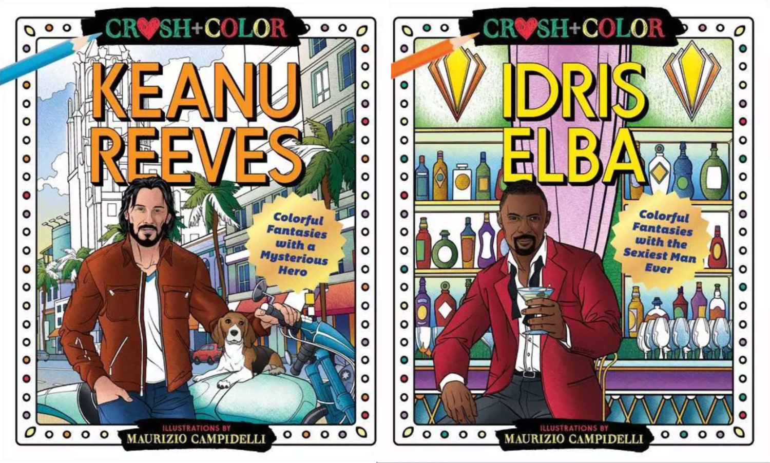 Target is selling coloring books with Keanu Reeves, Idris ...