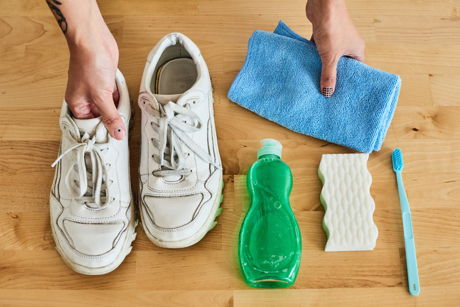 How To Clean White Shoes At Home With Baking Soda 