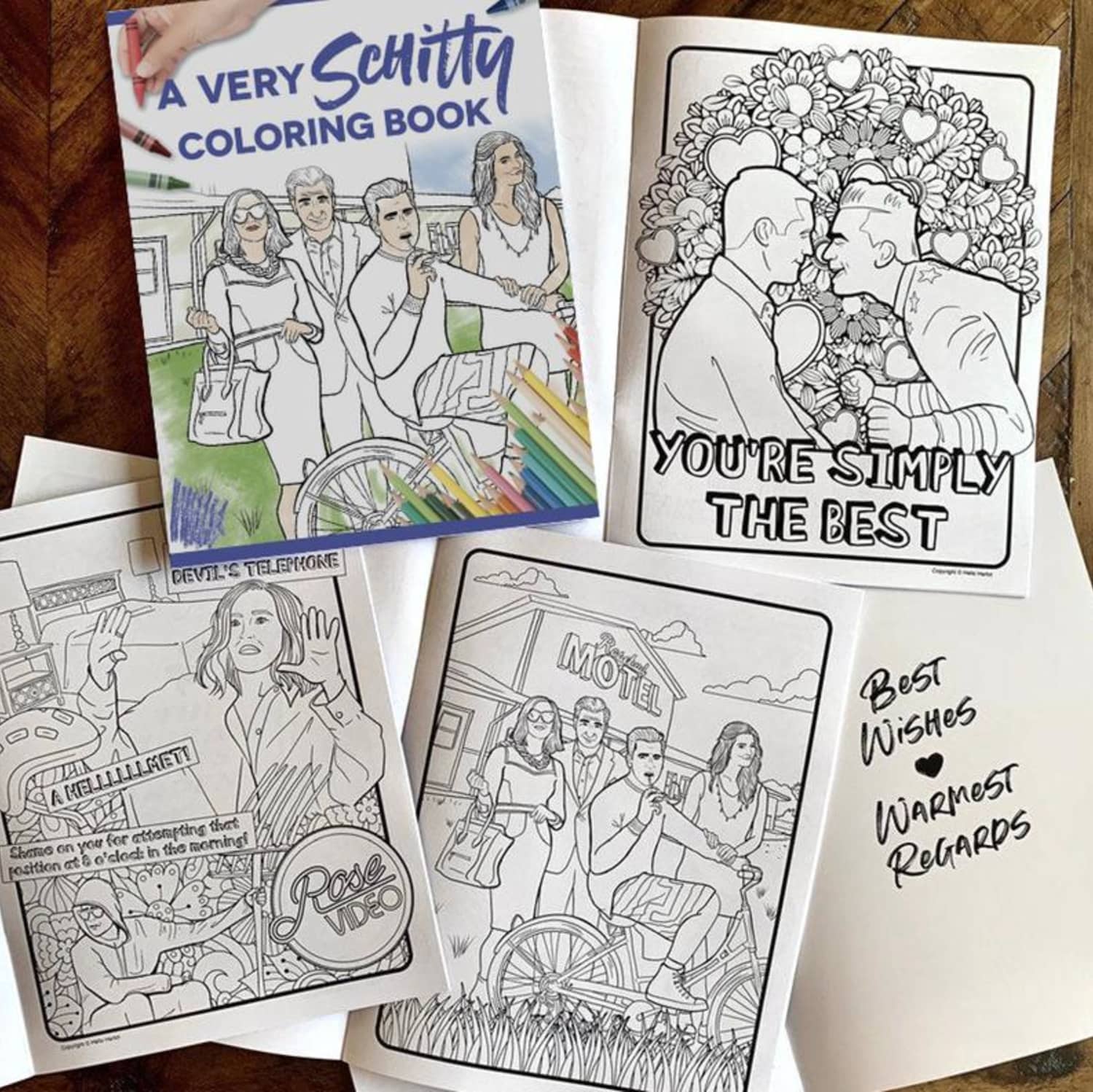 This “Schitt’s Creek” Coloring Book on Etsy is Simply the Best - Flipboard