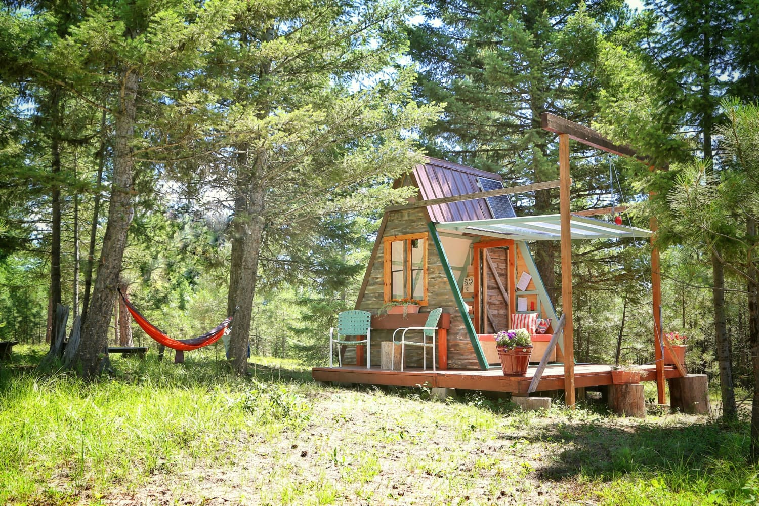 Rent This Tiny Off The Grid A Frame Cabin In Montana For Under