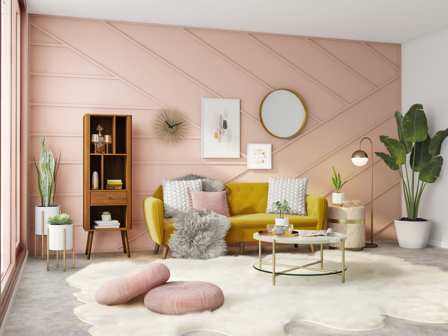 3 Ways To Decorate A Mid Century Glam Living Room Apartment Therapy