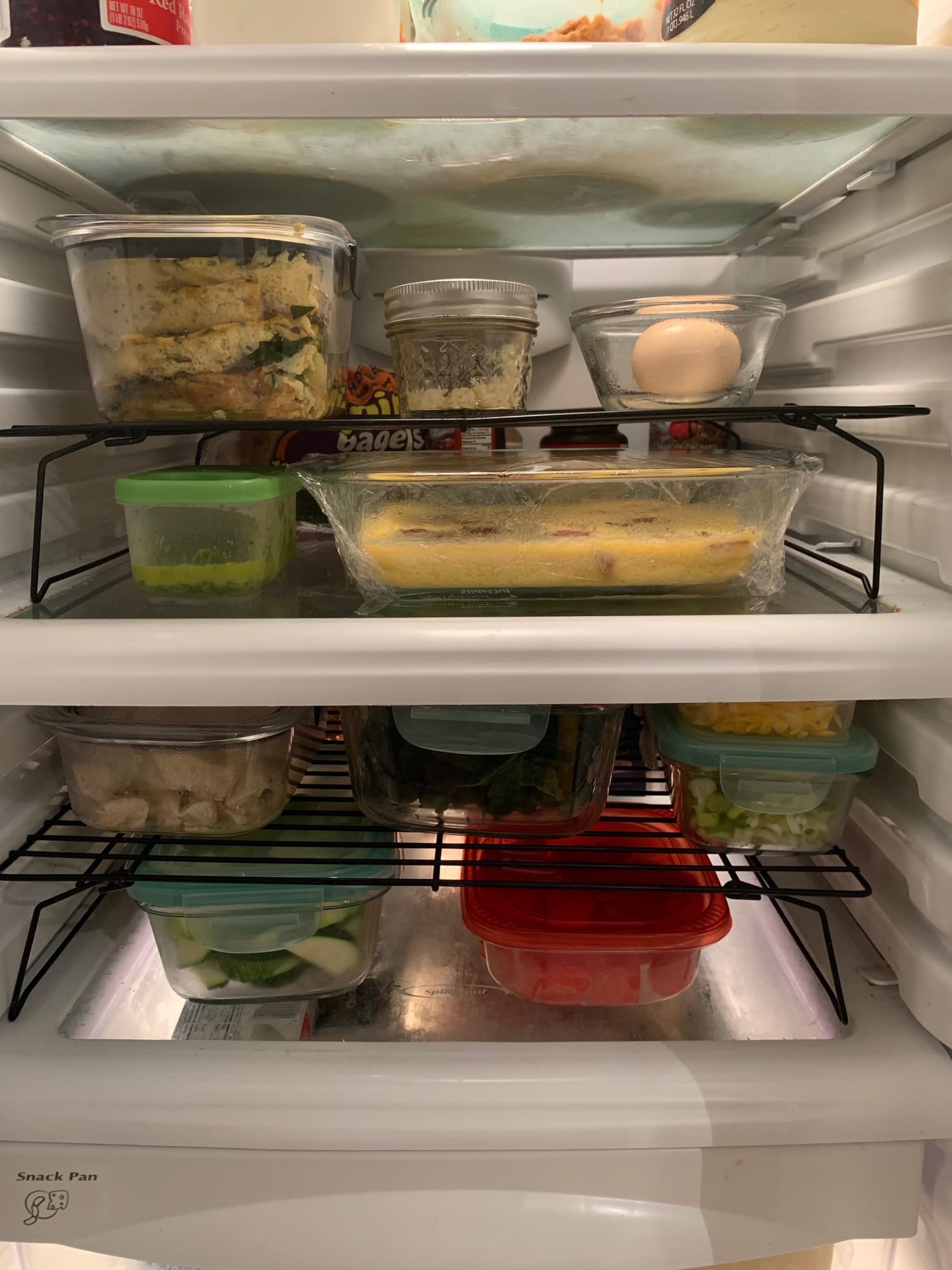 Use a Stackable Cooling Rack to Double Your Refrigerator's Storage