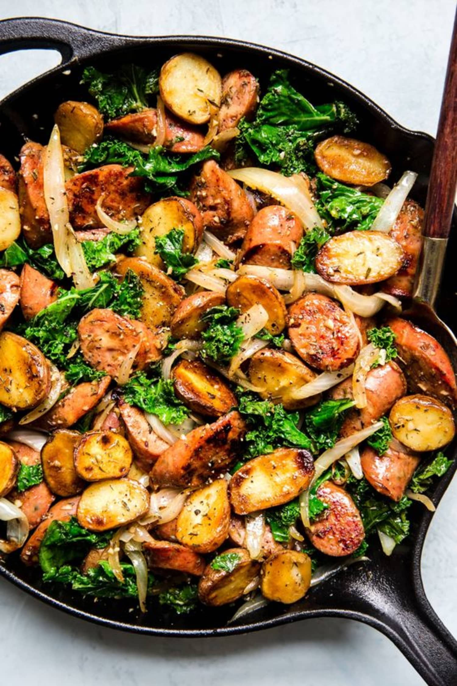 Sausage, Kale and Potato Skillet Dinner - The Modern Proper | Kitchn