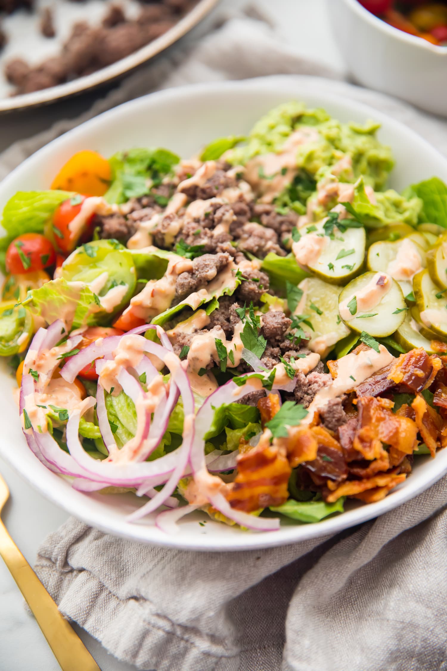 Loaded Burger Bowls Recipe 40 Aprons Kitchn