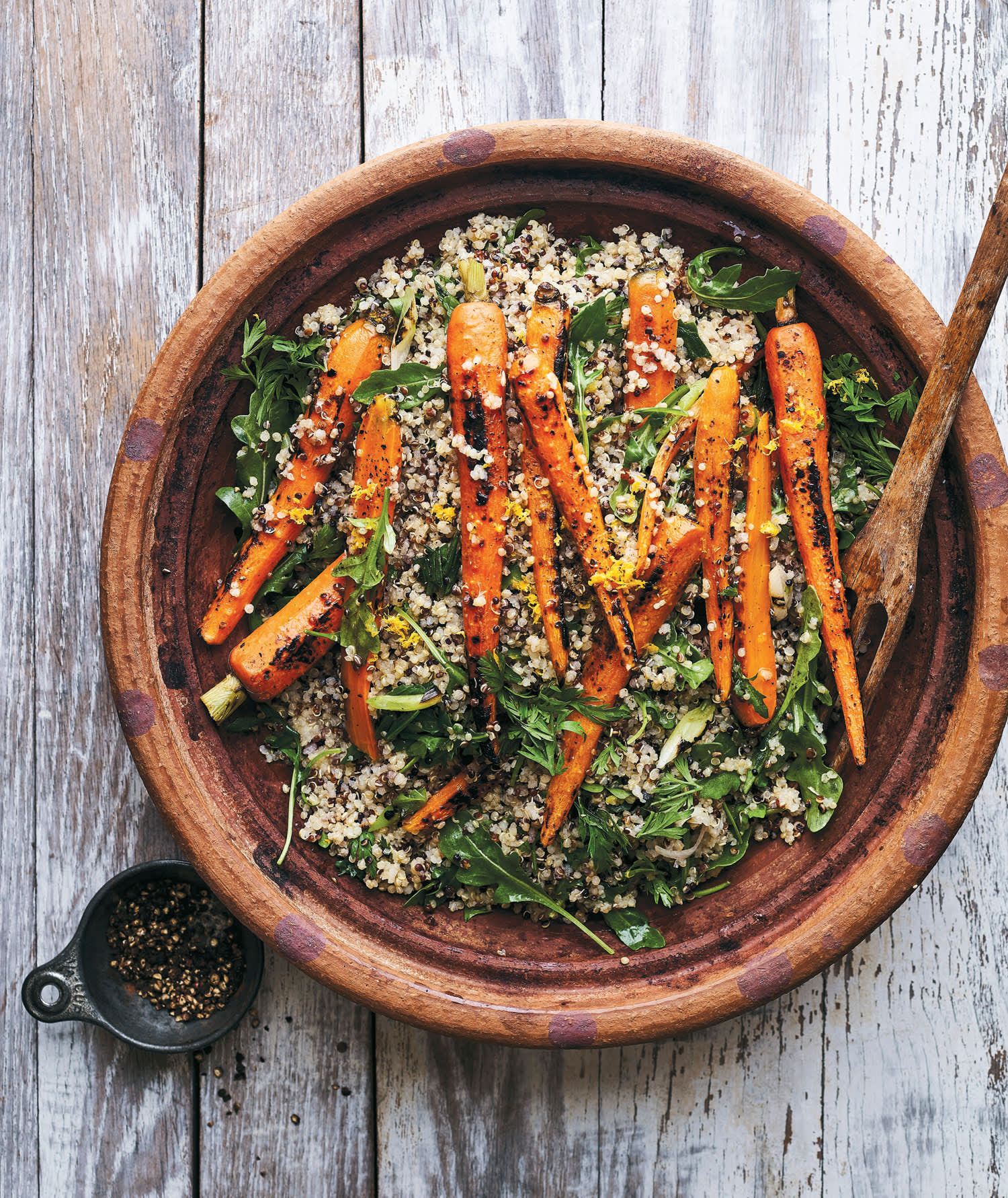 Grilled Quinoa and Carrot Salad with Lemon Vinaigrette Recipe | Kitchn
