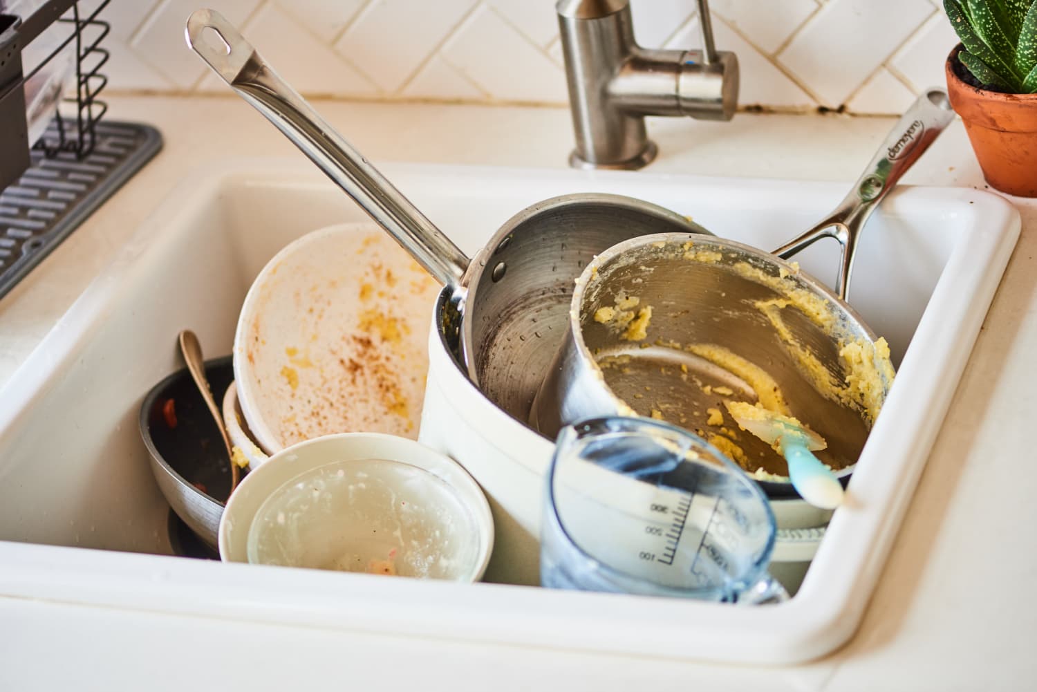 Clean Extra Messy Pots and Pans Rusty Cast Iron, Burnt Enamel Kitchn