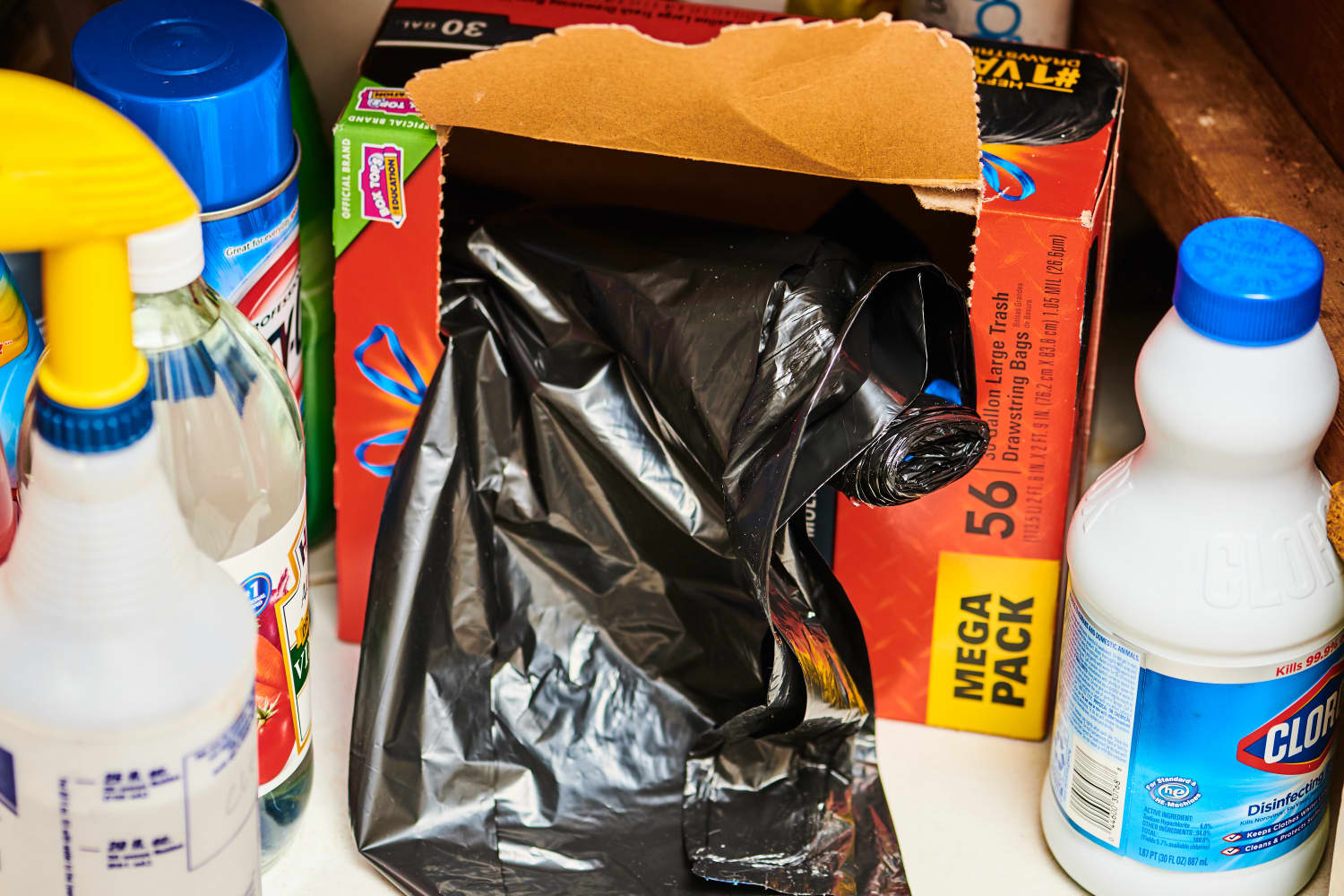 Trash Bag Storage Hack Kitchn