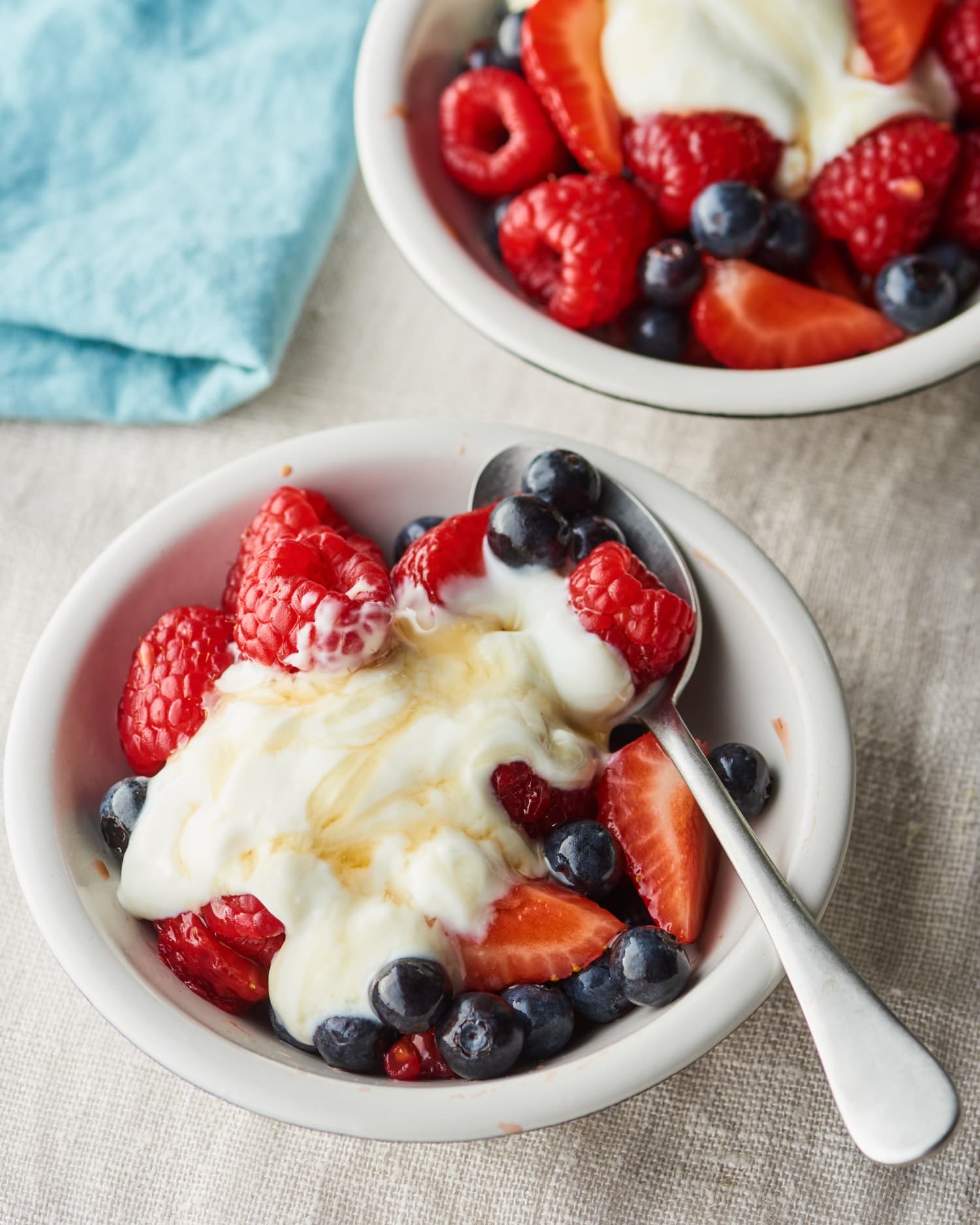 Balsamic Berries with Honey Yogurt | Kitchn