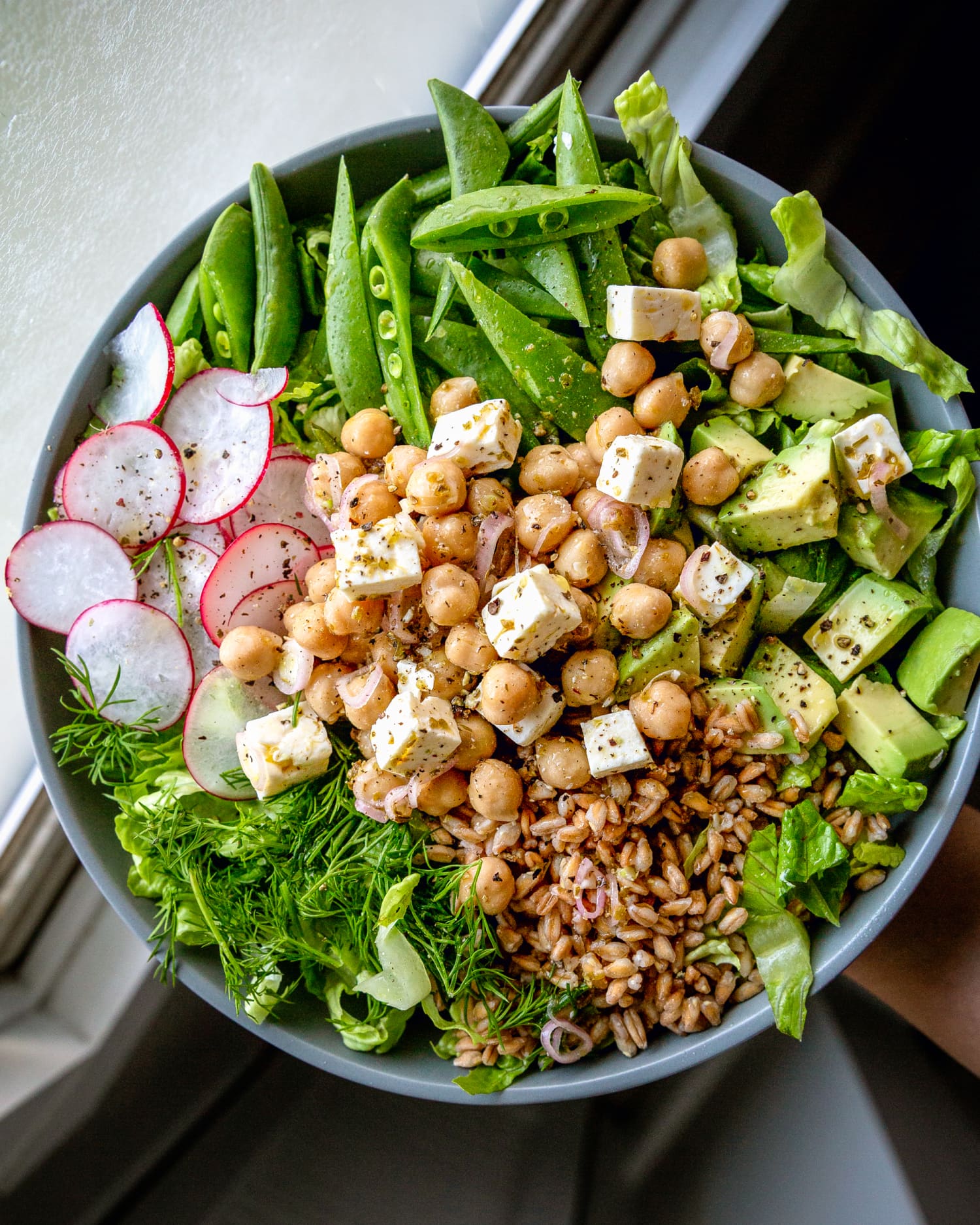 Marinated Chickpea And Feta Salad With Spring Veggies Kitchn