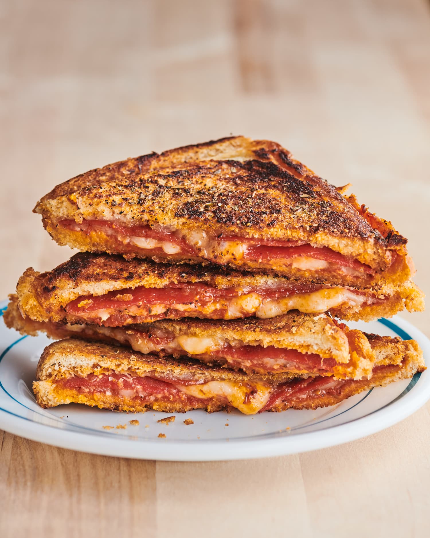 Cast Iron Pressed Pizza Sandwiches Kitchn