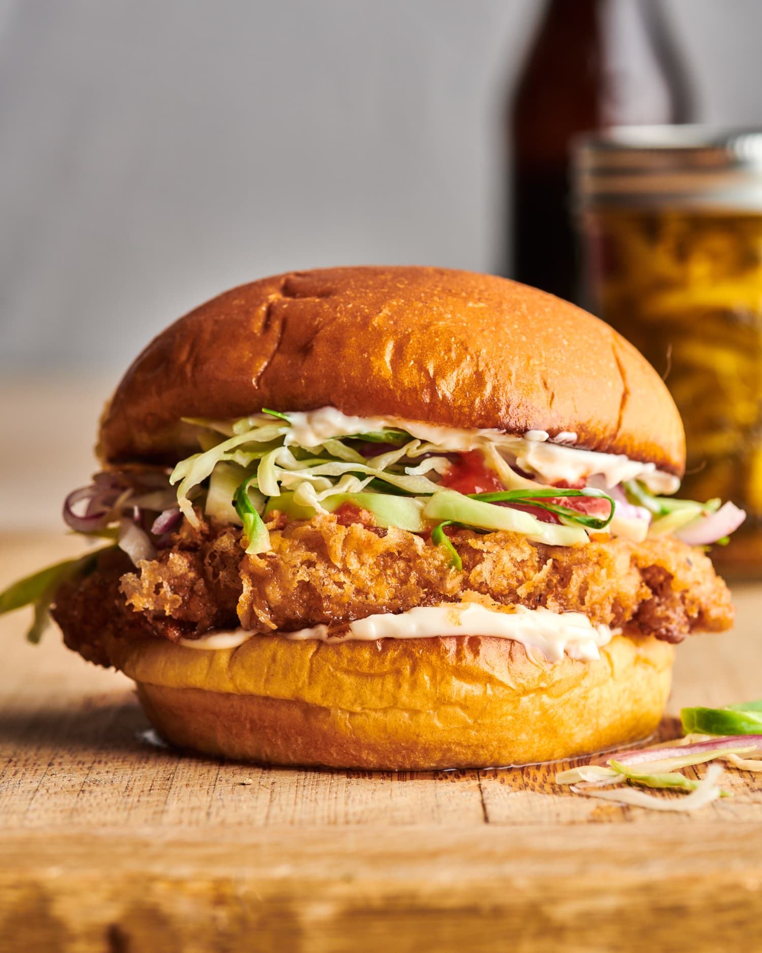 Spicy Chicken Fried Cauliflower Sandwich Kitchn