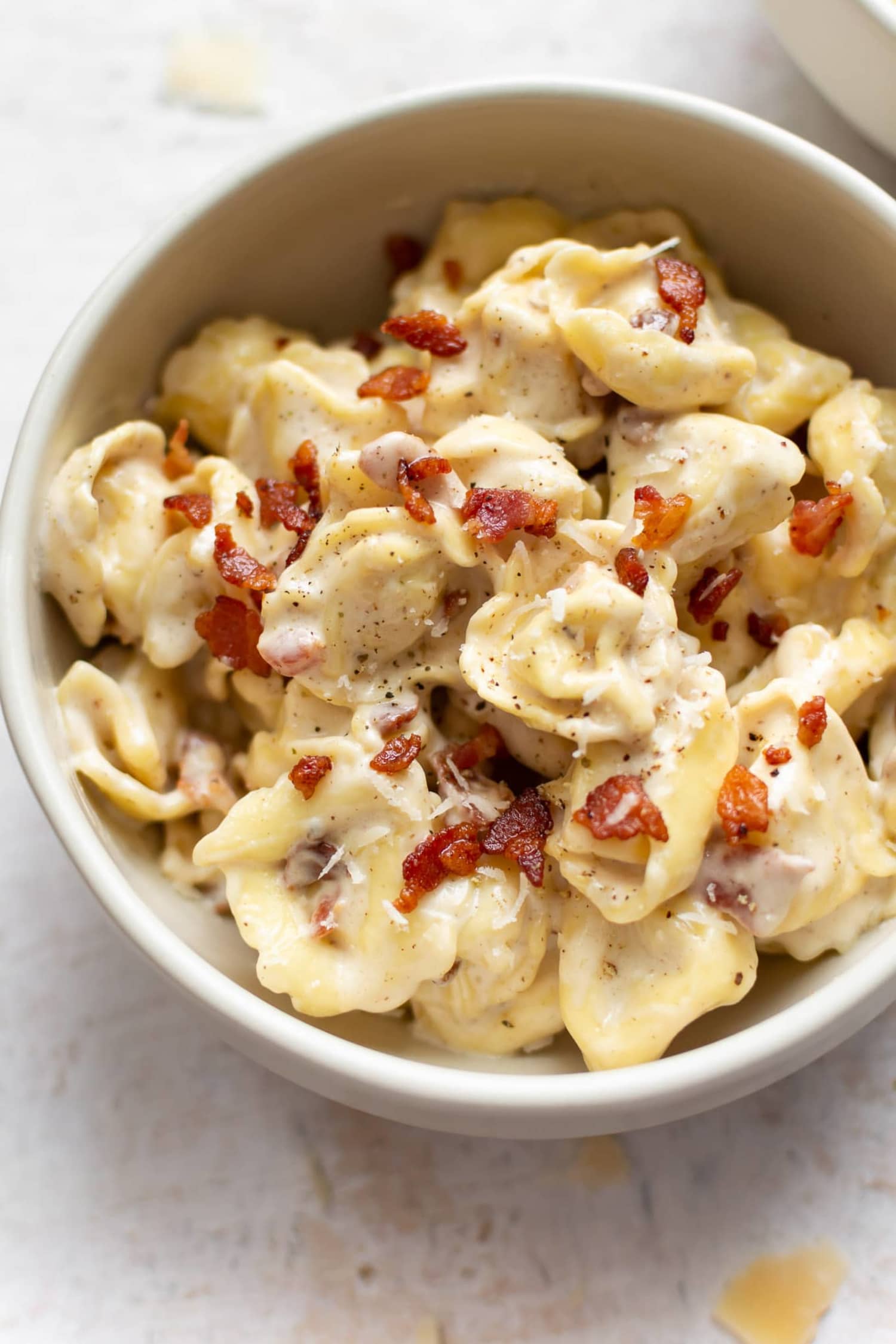 Bacon Cream Cheese Tortellini - Salt &amp; Lavender | Kitchn