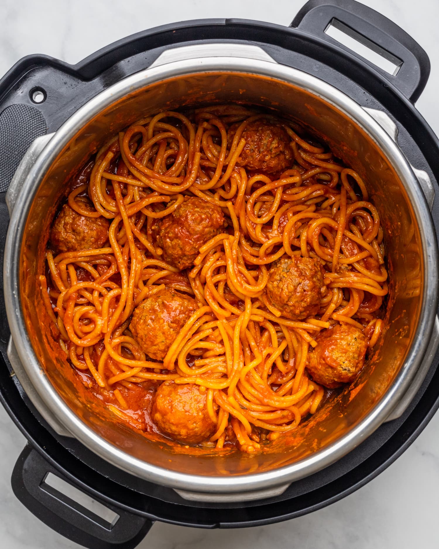 Instant Pot Spaghetti and Meatballs Recipe | Kitchn
