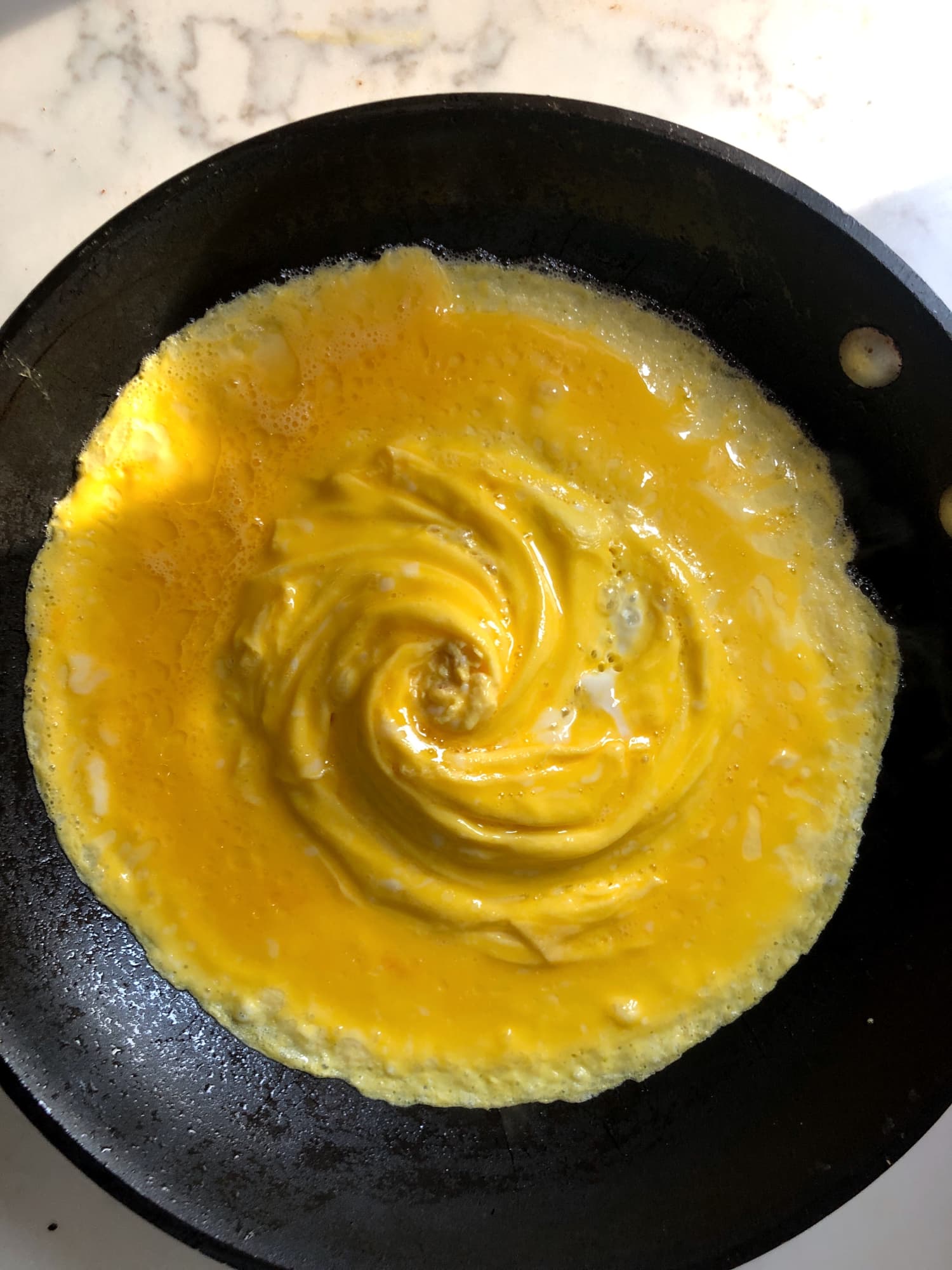 A Review of the Viral Tornado Omelet Technique Kitchn