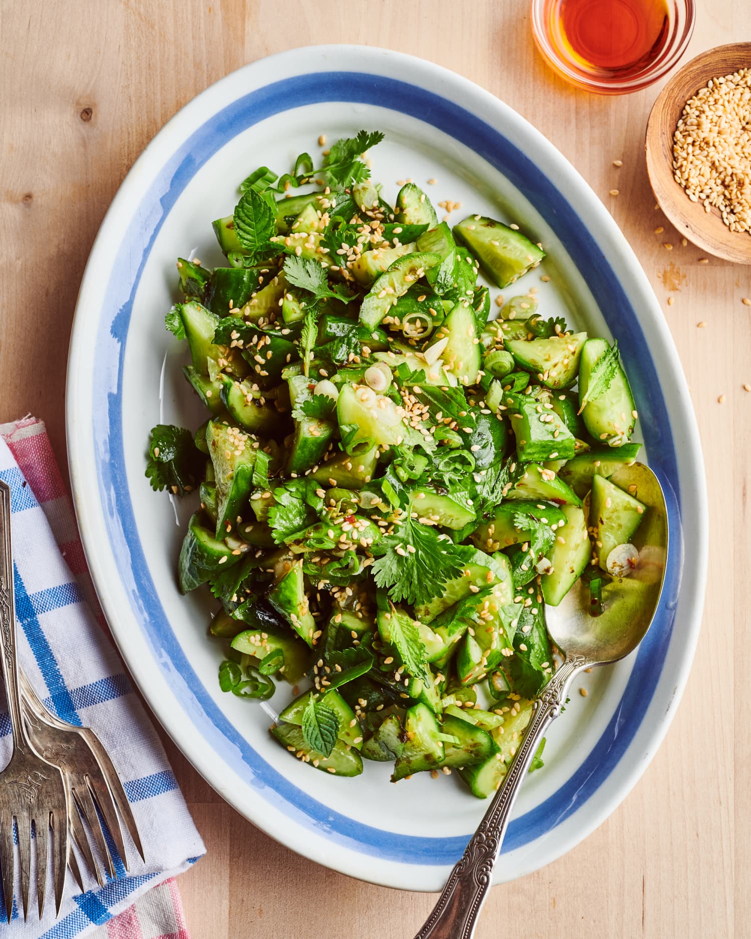 JapaneseInspired Cucumber Salad Recipe Kitchn