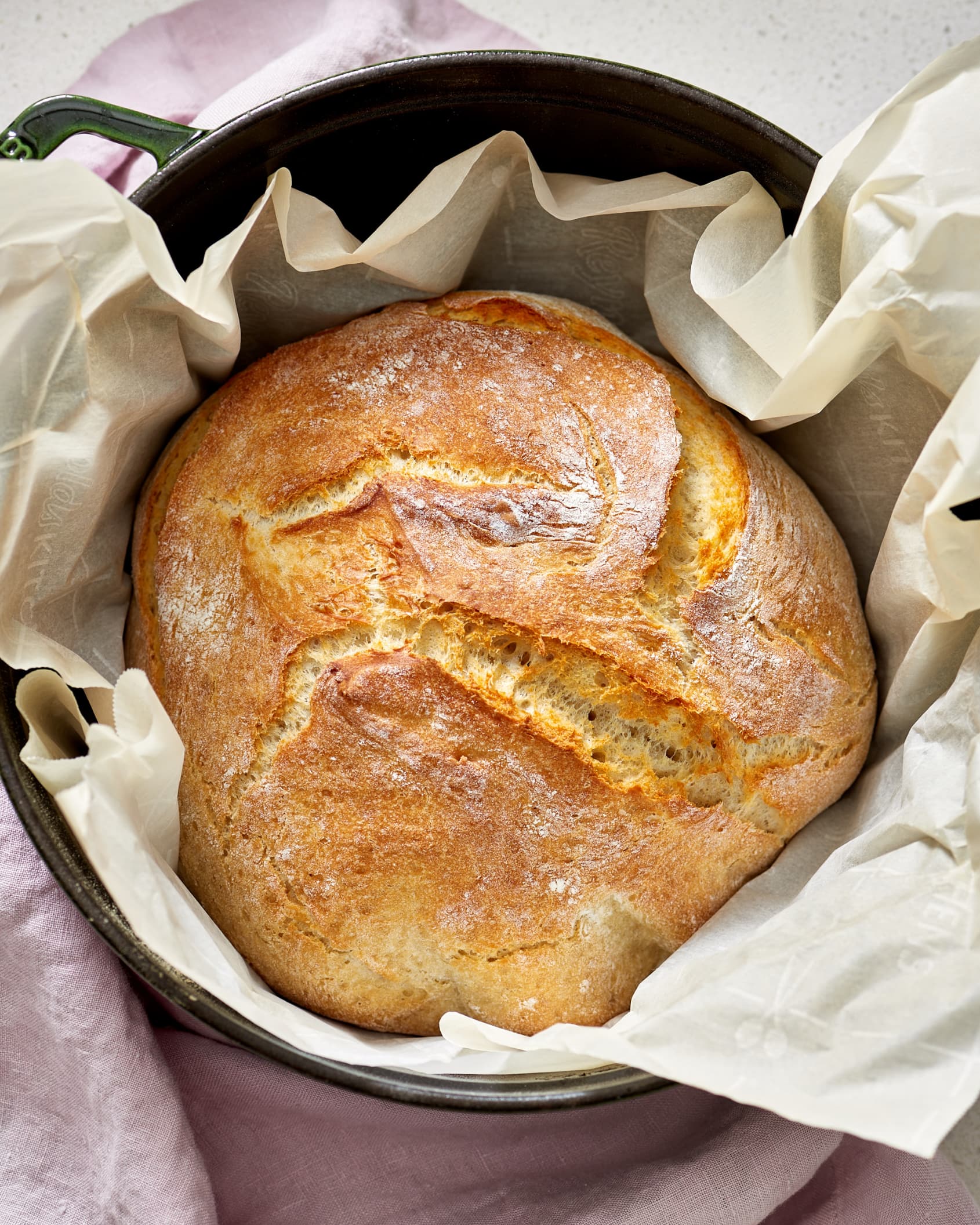 No Knead Dutch Oven Bread Recipe - Belly Full