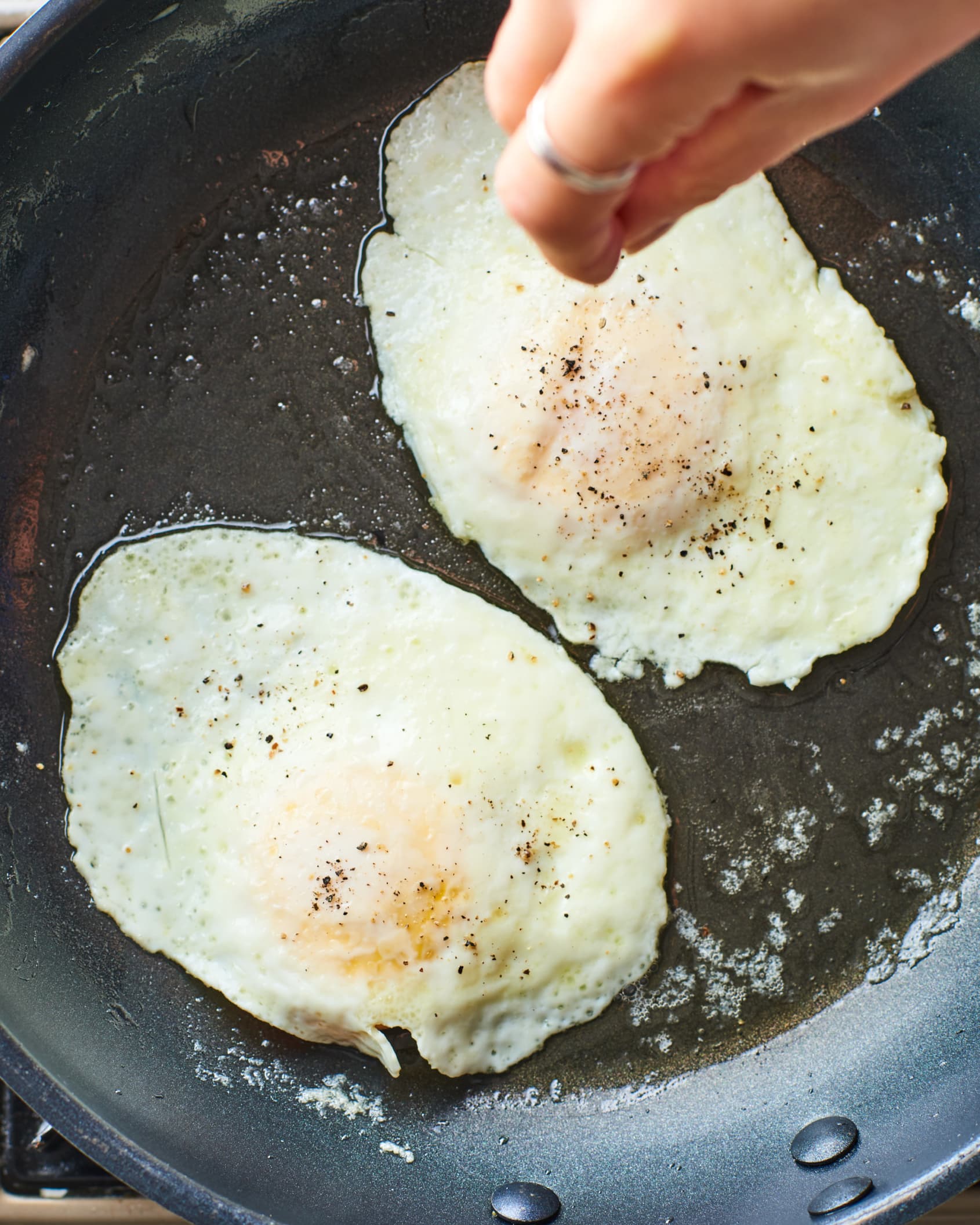 Over Easy Eggs (step-by-step!) - Fit Foodie Finds