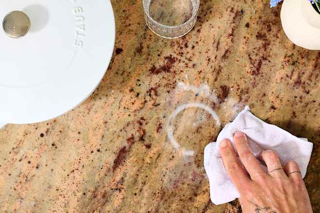 The Best Way to Remove Stains from Granite Counters