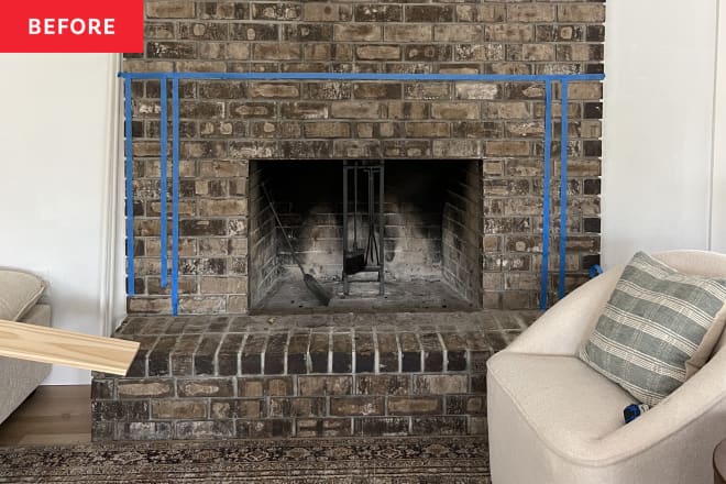 The 1970s Fireplace Makeover I Can’t Stop Thinking About