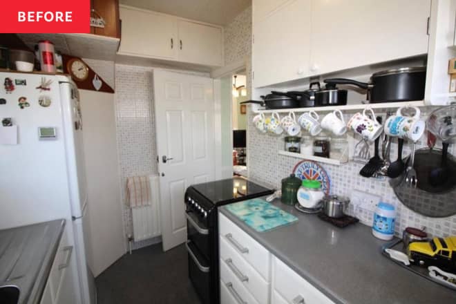 B&;A: A Cramped White Kitchen Goes Bigger and Bolder for Under $3‚200