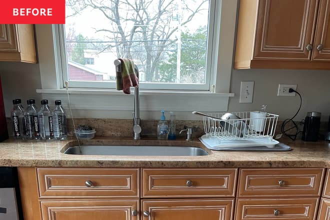A Dated Kitchen’s Wallet-Friendly Upgrades Tone Down the Brown